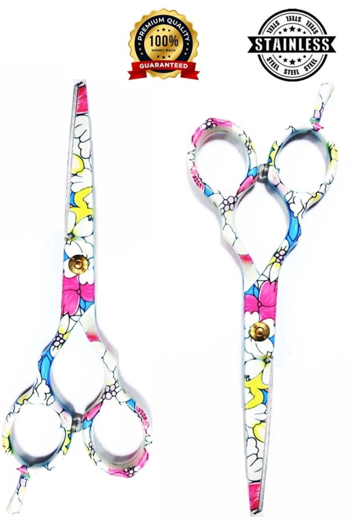 Uniquem Çocuk Tıraşı Çocuk Saç Kesim Makası Düz Uçlu Seramik Saç Kesim Makası Özel Kesim Saç Makası XLQ588B