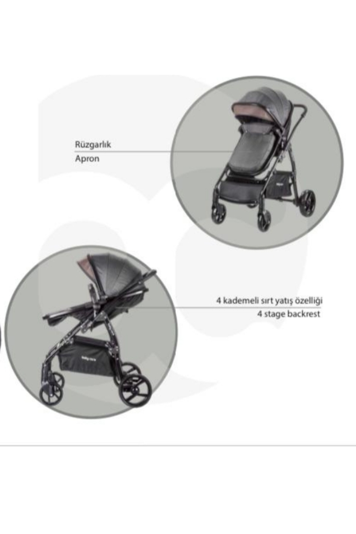 Baby Care Moda bebekler Baby Care Safari Travel Bebek Arabası Yağmurluk fotoğrafı 3 (önizleme)