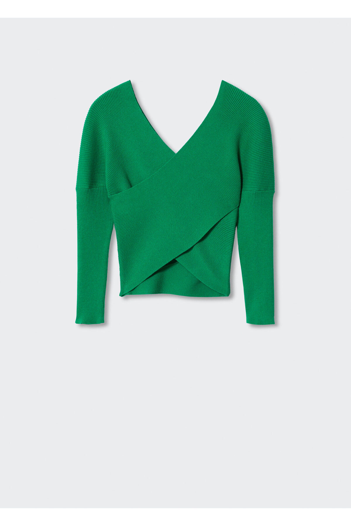 بافت و پلیور زنانه سبز منگوMANGO | 37093842 اورجینال - تصویر 3