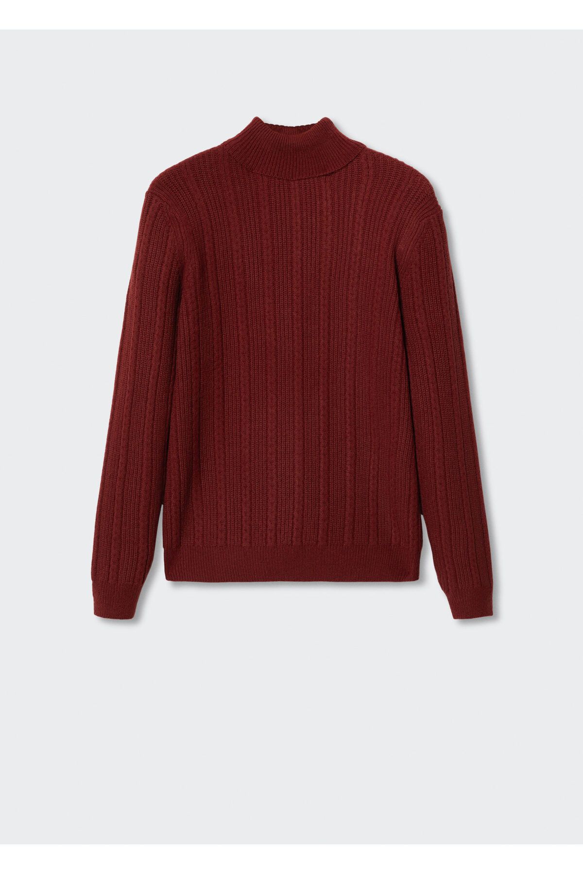 MANGO Man-Claret Red pánsky sveter pre dospelých37007715 3