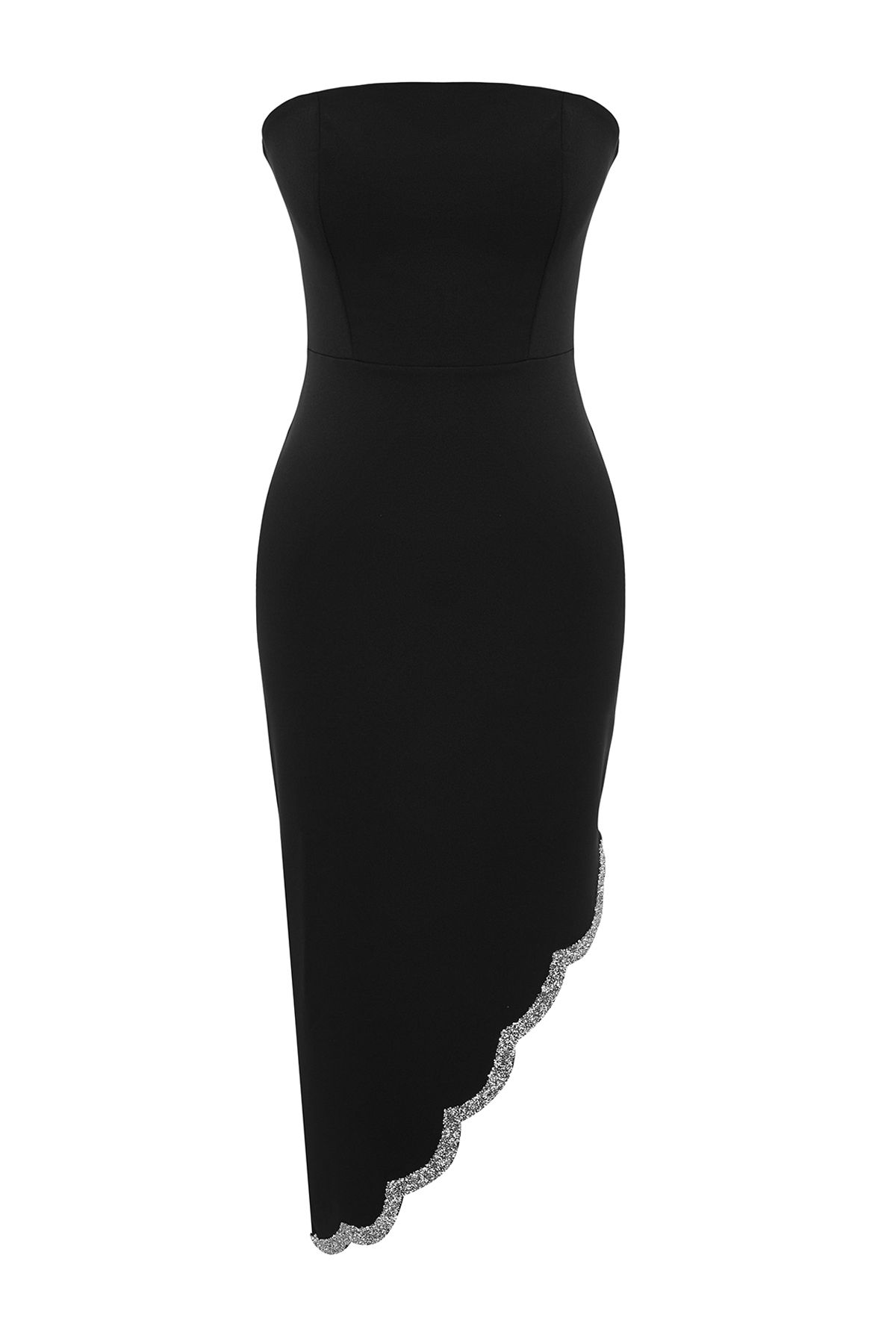 Trendyol Collection Elegant Form-fitting Evening Dress with Black Stone  Accessories TPRSS24EL00012 - Trendyol