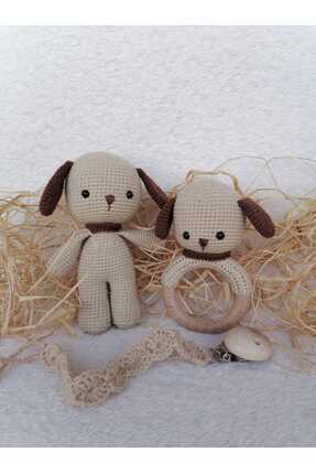 ev atölyem amigurumi sevimli kpek 3lü set