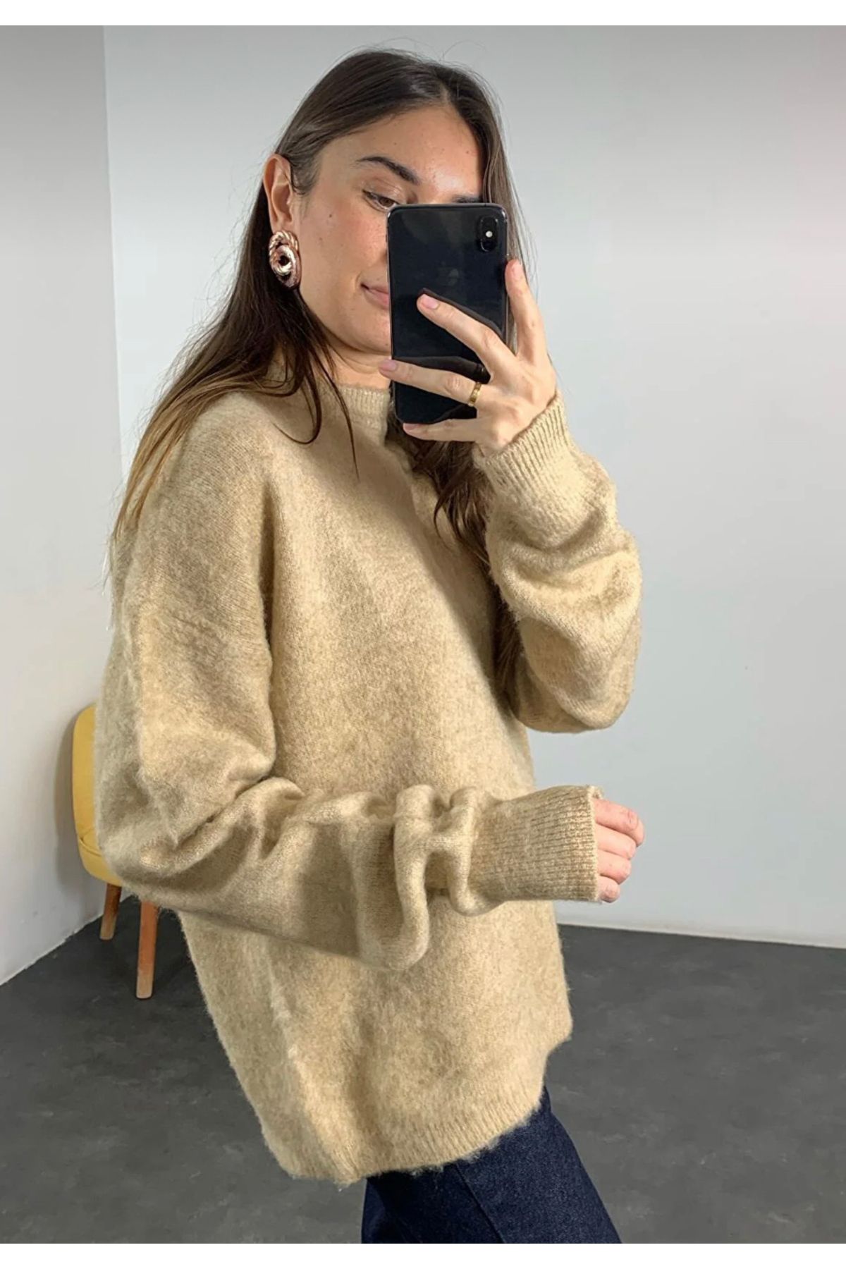 My Blog-Damen-Markenmodell Camel Basic Soft Sweater 3