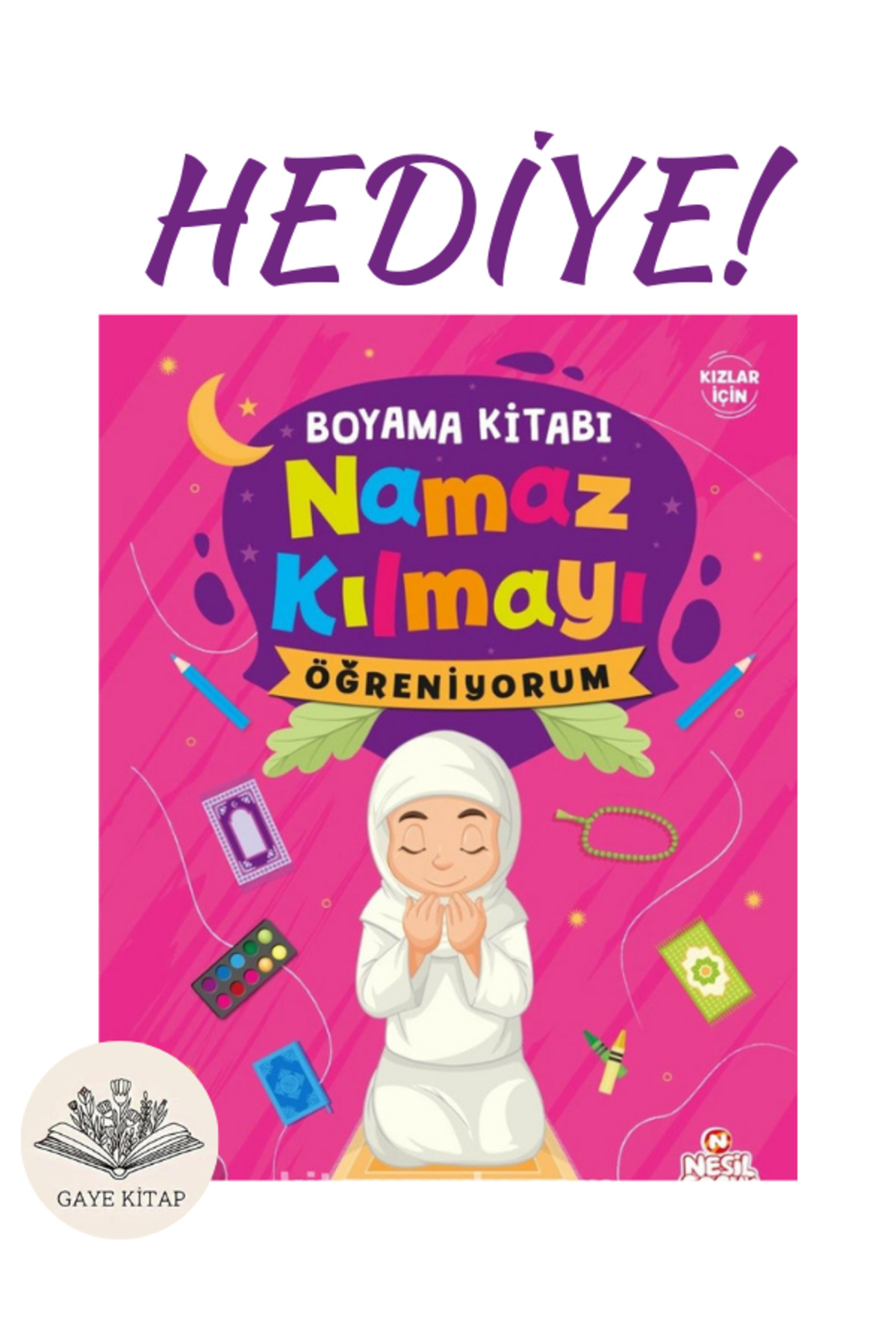 Ayfa Basın Yayın Eğitici Namaz Seti Sesli Seccade ( Pembe ) - Namaz Kılmayı Öğreniyorum Boyama Kitabı HEDİYE! fotoğrafı 4 (önizleme)