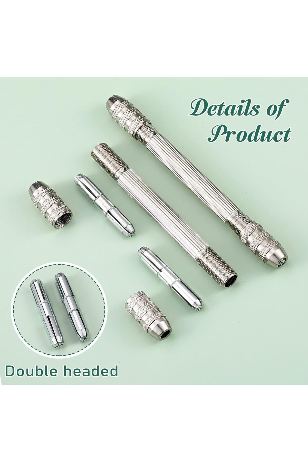 Depolife-Mechanical Hand Drill Pin Vise 4 Types Collet Chuck With Chuck Precision Jewelry Watchmaker Bead Processing Tool 5