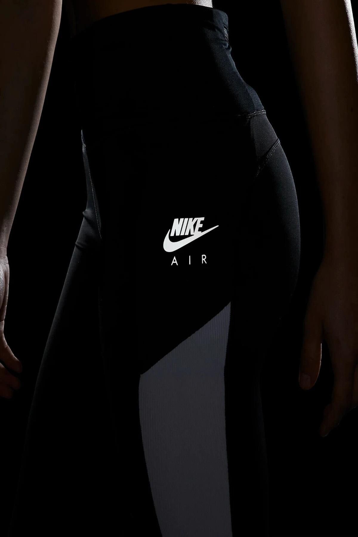 Nike شلوار ساق بادی سریع 7/8 جوراب شلواری کمر بلند مشکی