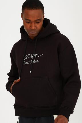 Ghetto off limits 2pac Signature Oversize Unisex Siyah Sweatshirt