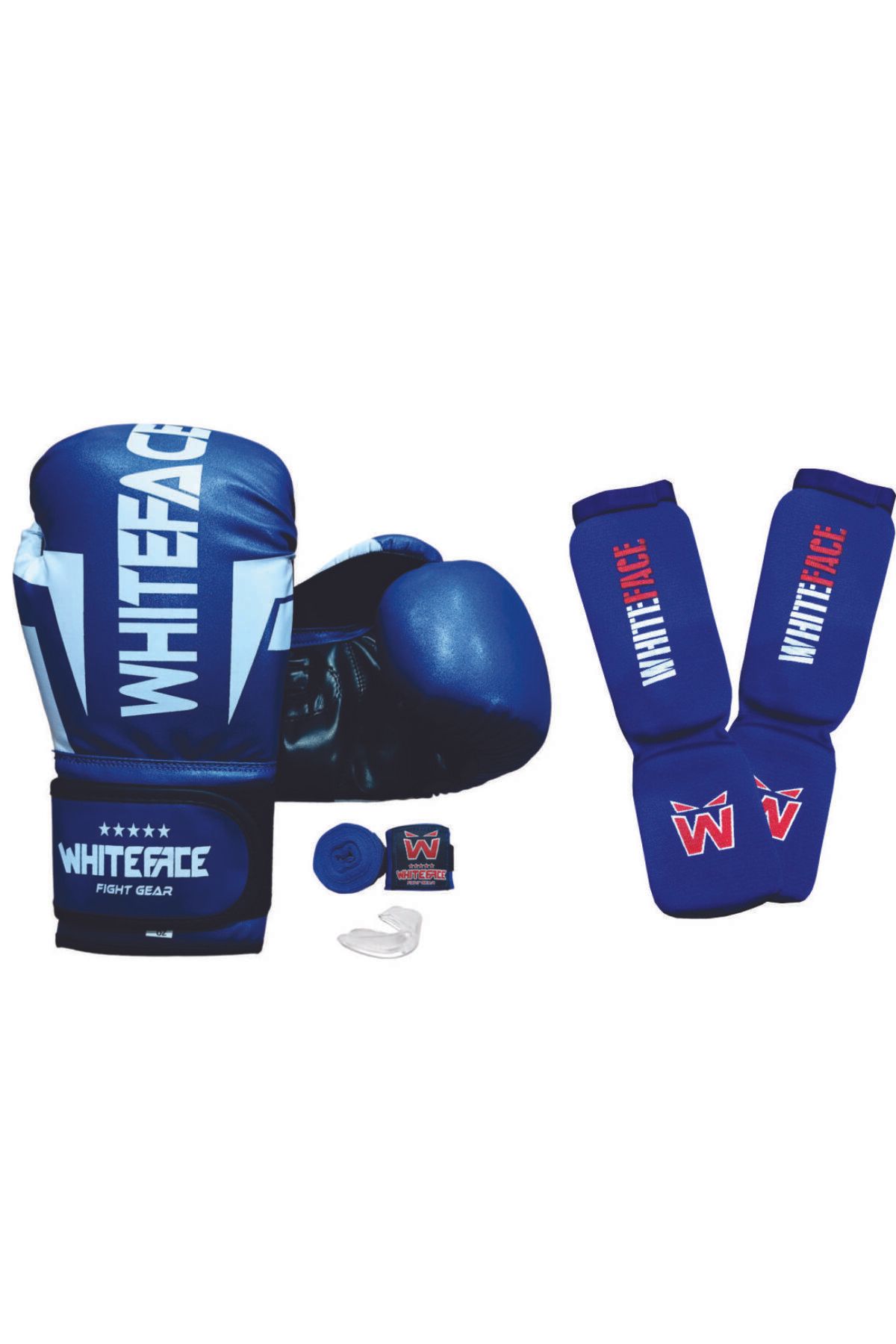 تجهیزات بوکس آبی دستکش های و کیک Muay Thai Glides kaval Post Protection Banda 10 اونس whiteface