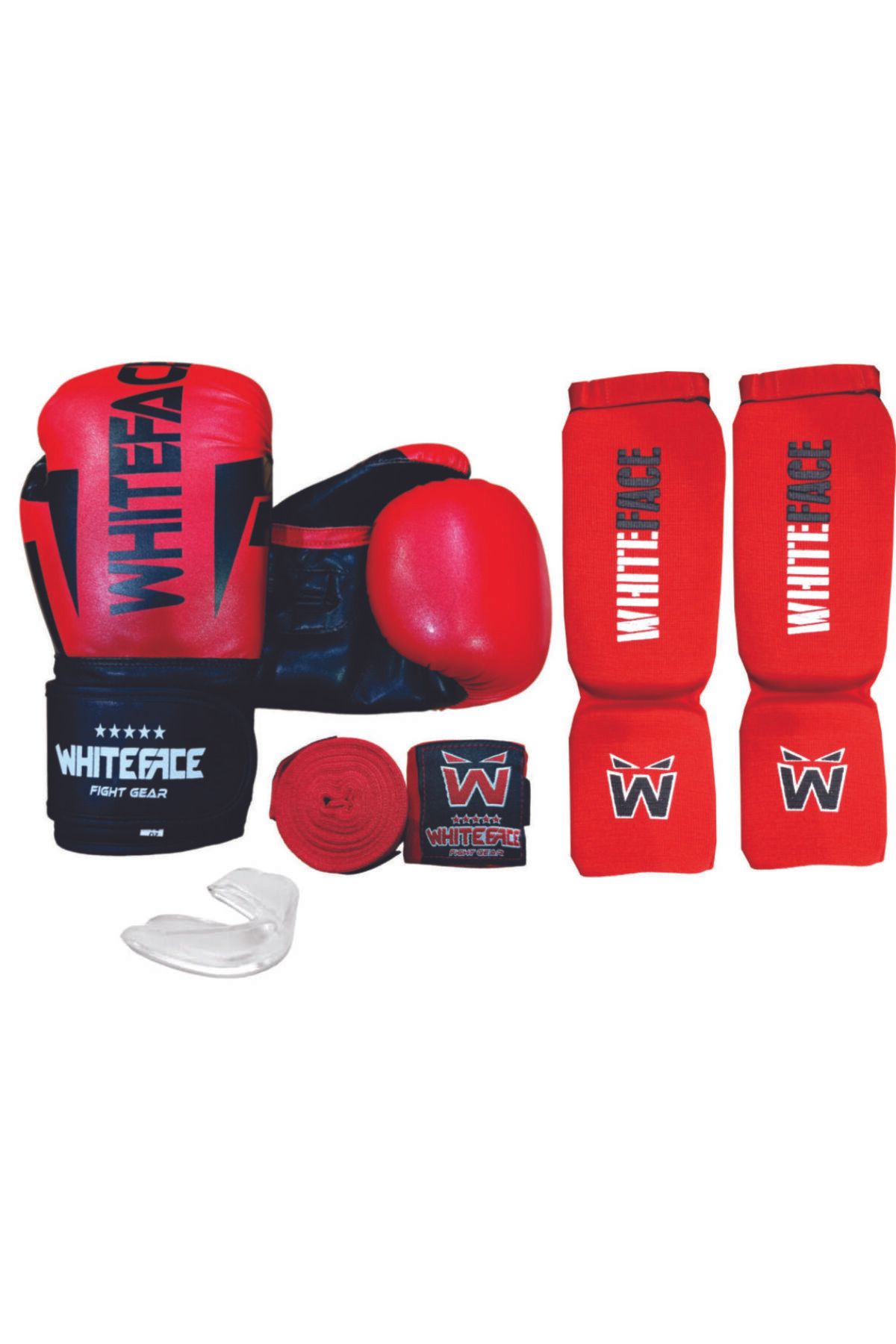 تجهیزات بوکس قرمز دستکش های و کیک Muay Thai Glides kaval Post Protection Banda 10 اونس whiteface