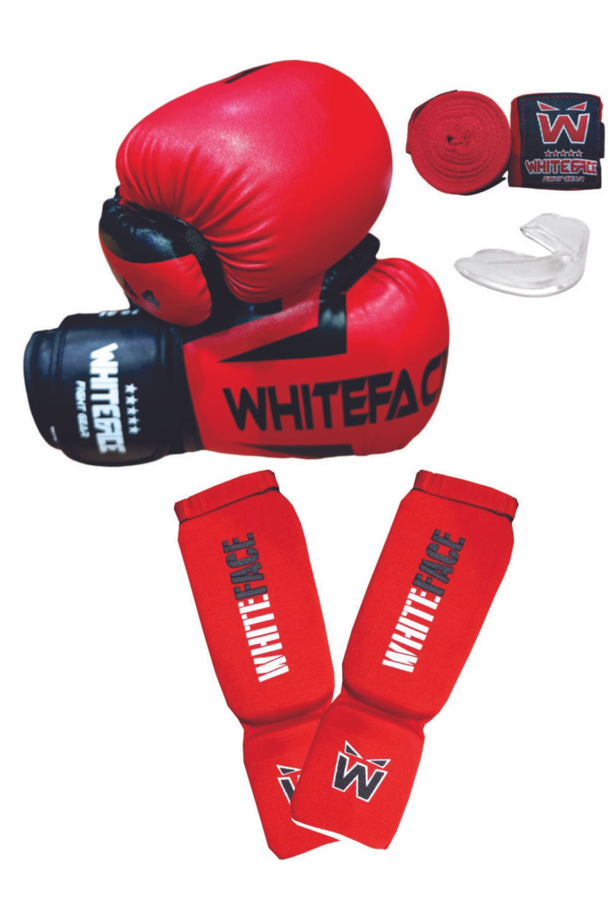 تجهیزات بوکس قرمز دستکش های و کیک Muay Thai Glides kaval Post Protection Banda 10 اونس whiteface