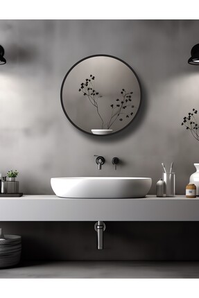 FLORADESİGN Fulya Aynalı Banyo Dolabı | Aynalı Dolap | Lavabo Üstü Dolap - 60...