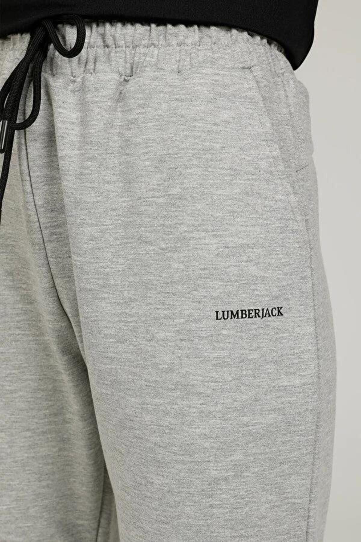 lumberjack-بدلة رياضية W-ct133 Basic Jogger 2pr مطرزة بجيبين وربطة عنق سفلية 4