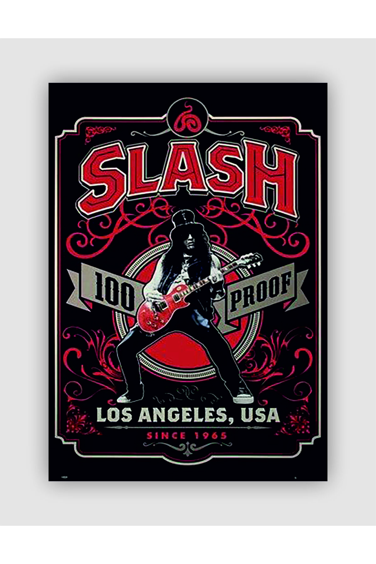 Slash 100 Proof Punk Rock Metal Wall Poster - Thick Paper - Frameless