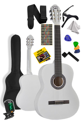 Midex Cg-36wh-pak Kaliteli 36 Inç 3/4 Juniur Çocuk Gitarı 8-12yaş Tuner Çanta...