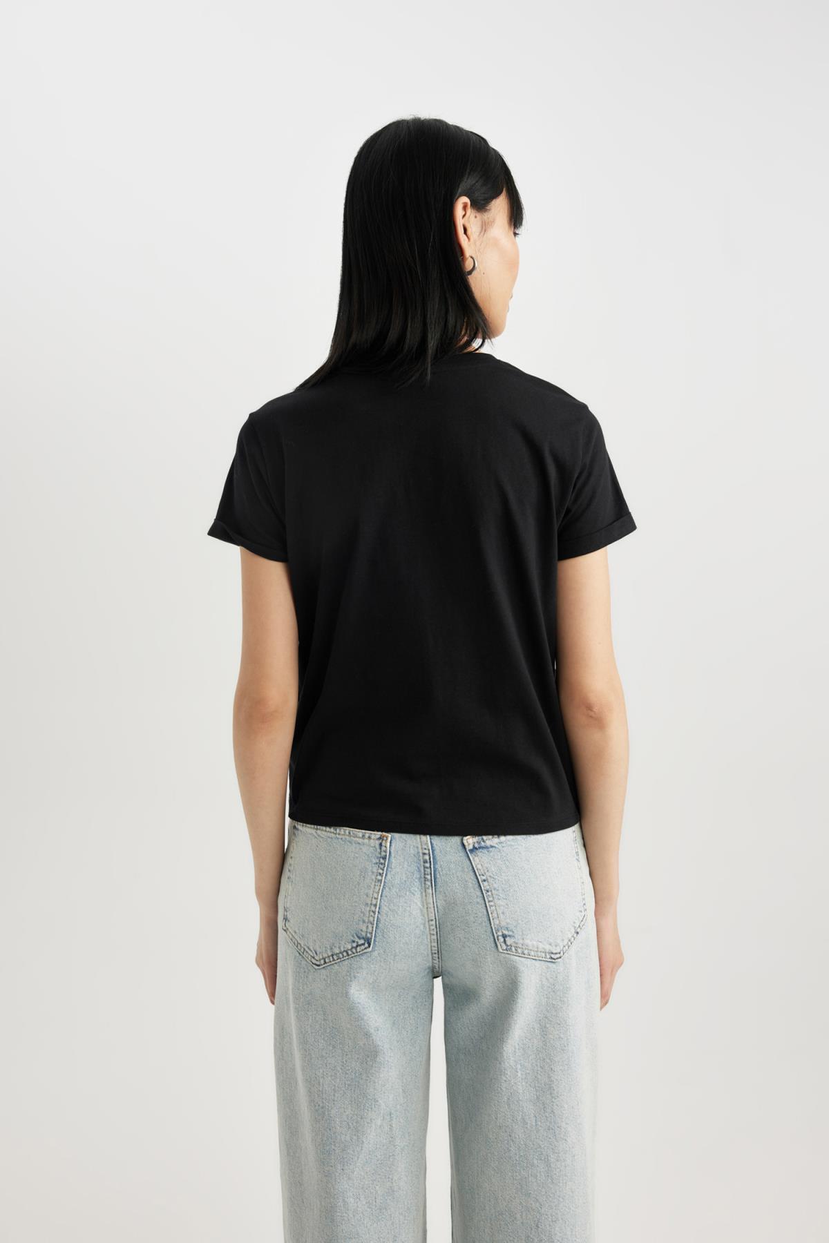تی شرت زنانه دفاکتو | B7054AX24SM Defacto - Image 5