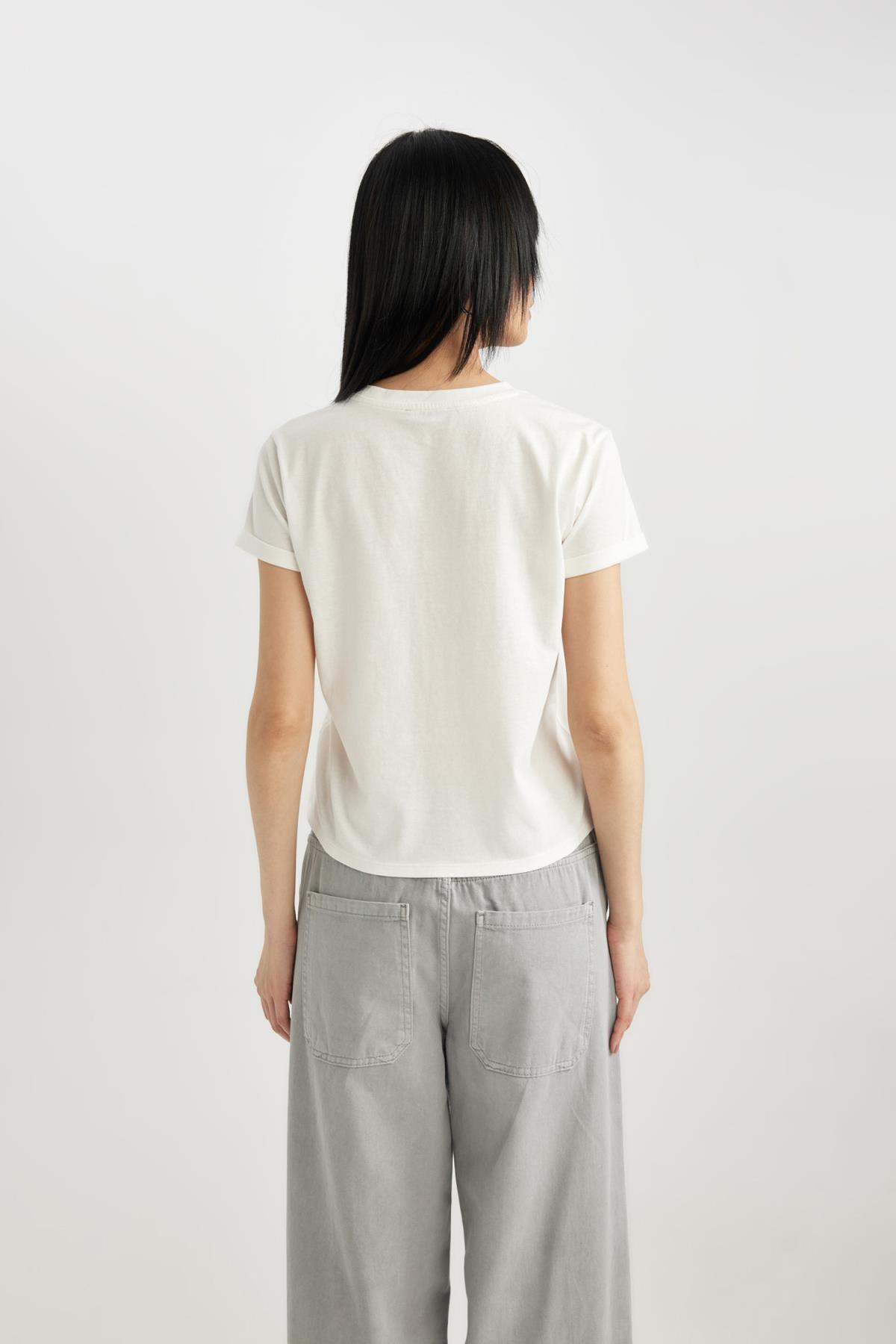 تی شرت زنانه دفاکتو | B7052AX24SM Defacto - Image 4