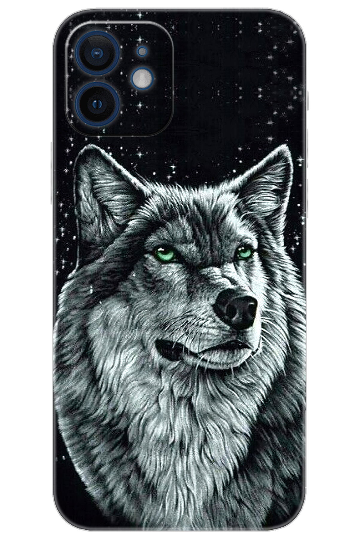 iPhone 12 Compatible Case Pattern Printed Silicone Wolf Printed NGO:488 CP-Zd4zkjB