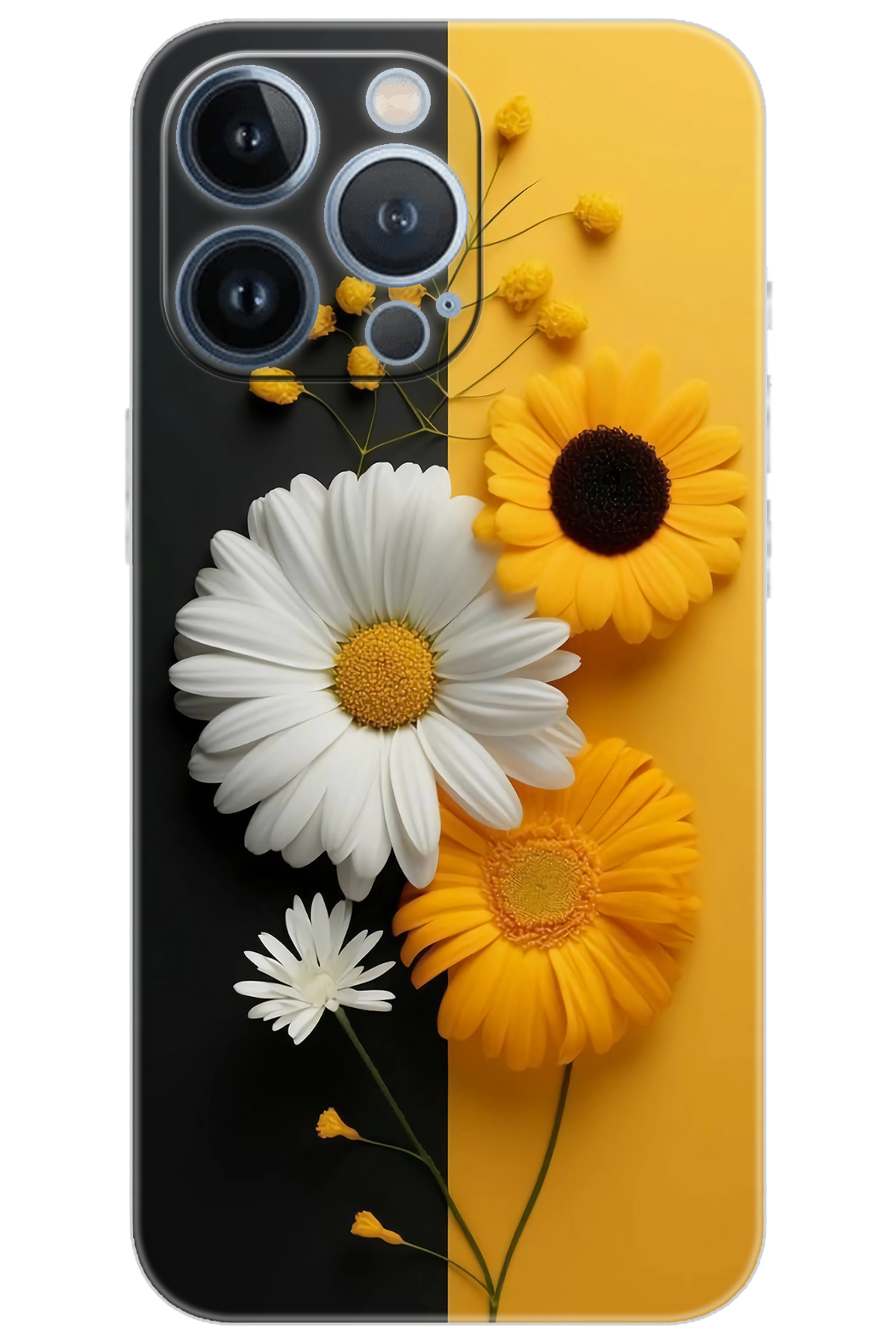 iPhone 13 Pro Compatible Case Pattern Printed Silicone Daisy Series NGO:737 CP-XHIMAL4