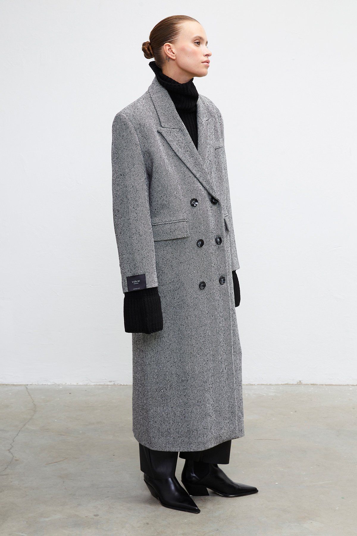 VATKALI Herringbone wool coat Limited edition Trendyol