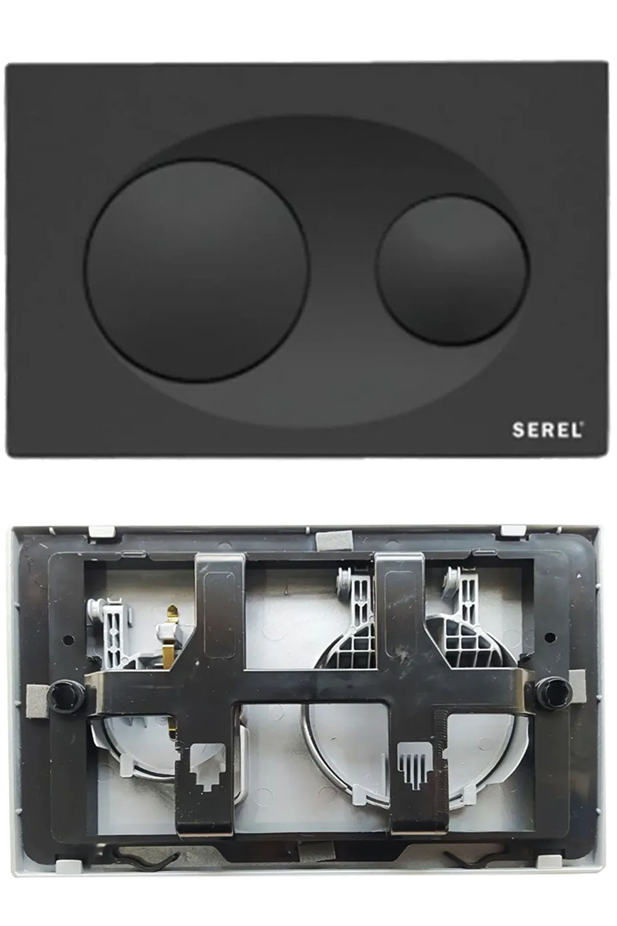 Eca Serel Gömme Rezervuar Paneli Çift Buton E.c.a Güvencesi P40 Mat Siyah P400190