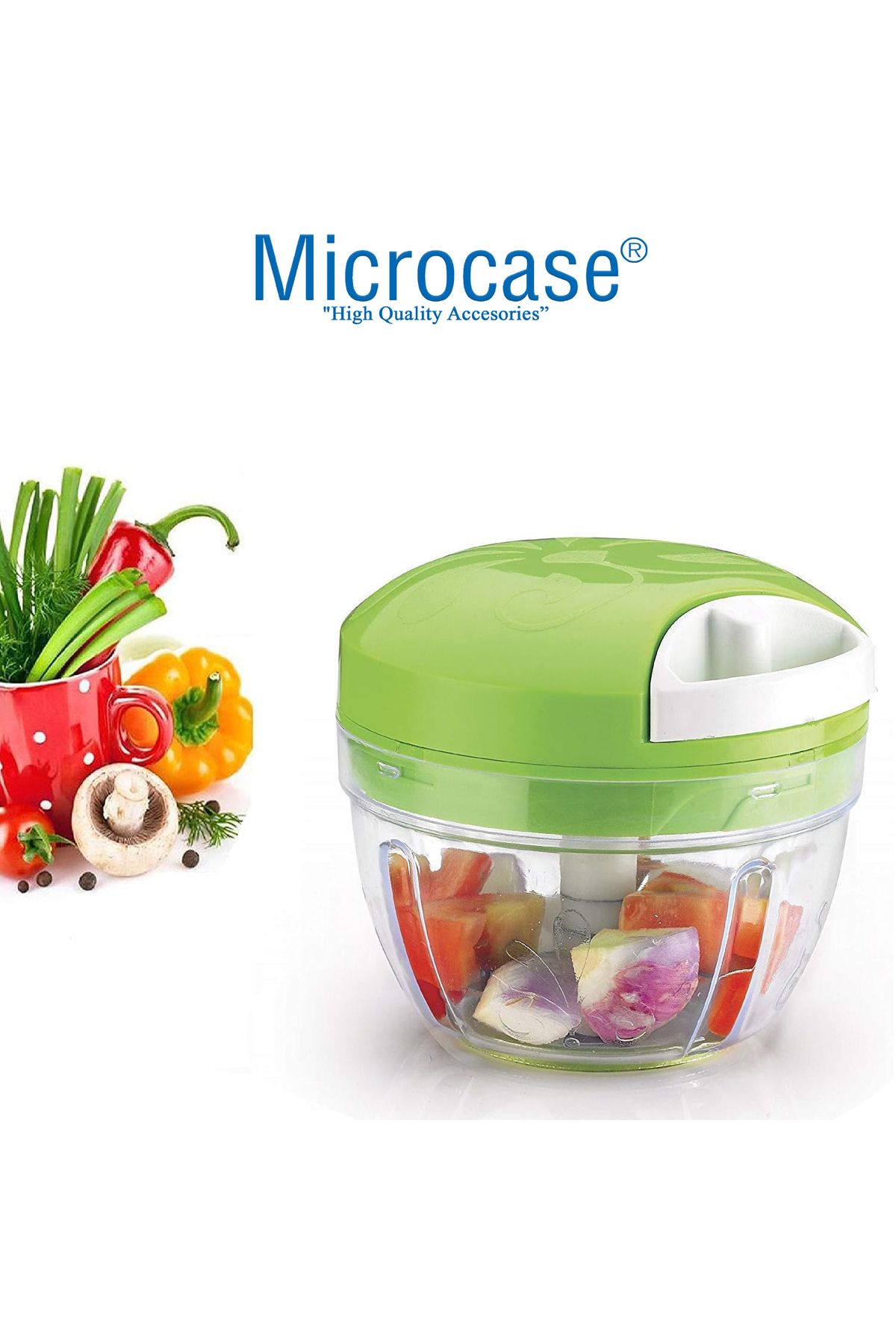 Microcase-Practical Vegetable Chopper Blender with Manual Blade - AL4193 7