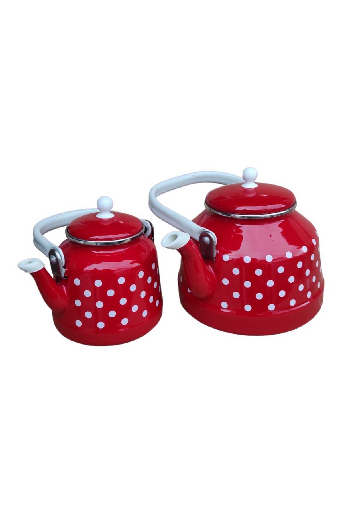 Vintage Emaye Çaydanlık Takımı