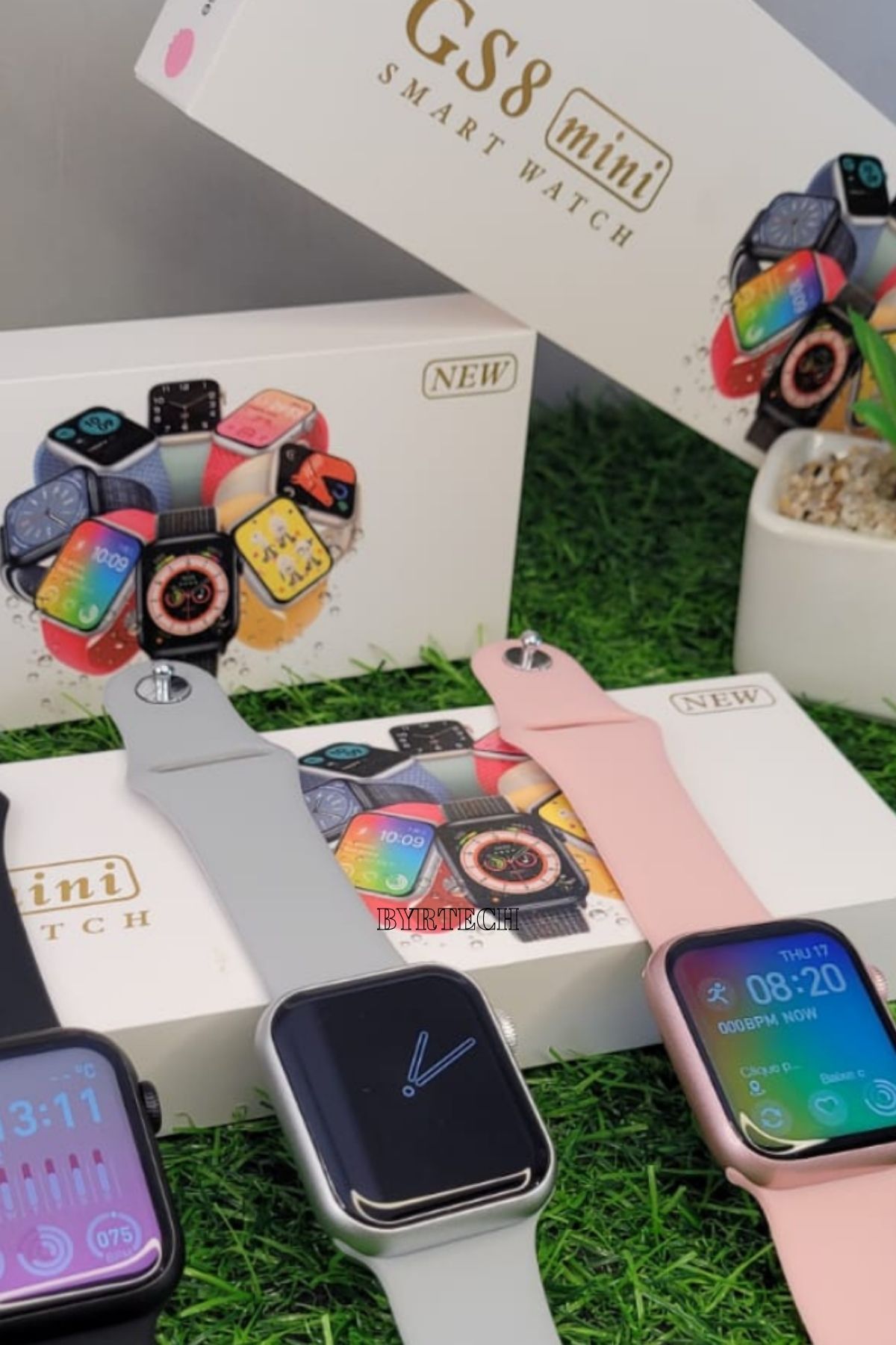 BYRTECH GS8 Mini GPS NFC Siri Destekli 41 mm 1.8 Ekran Watch 8 Series Ak ll Saat