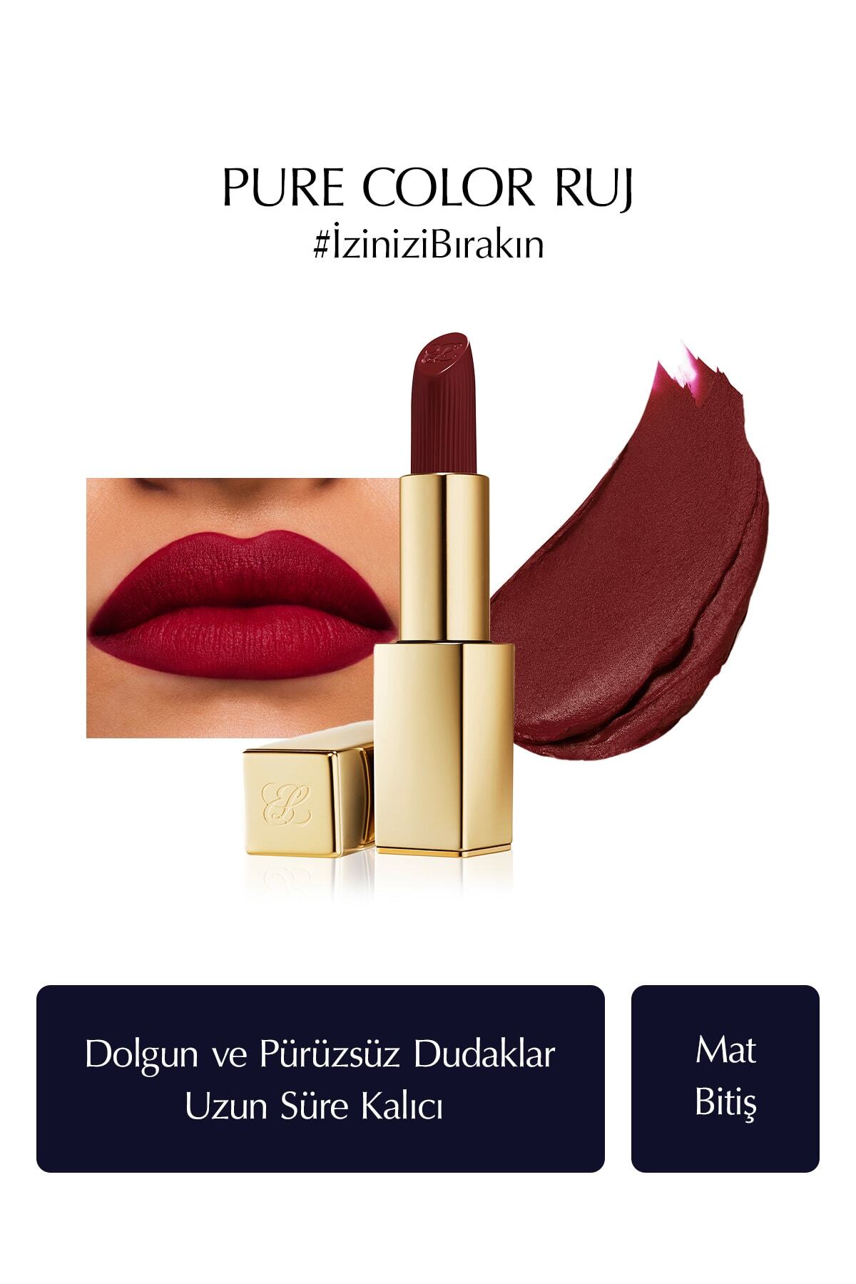 Estee Lauder Mat Bitişli Ruj - Pure Color Matte Lipstick - 3.5gr - Renk ...