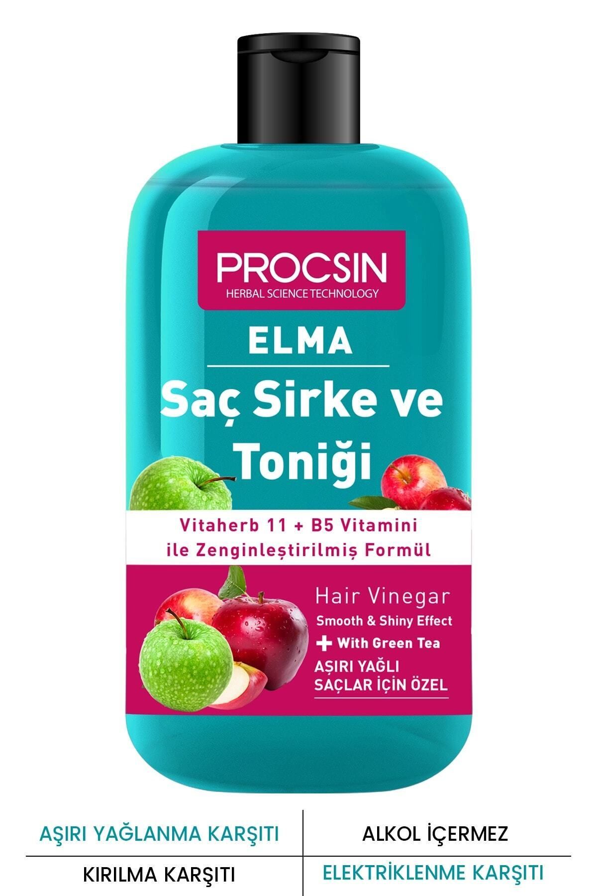 سرکه و تونیک سیب ضد روغن زیاد 250 میلی لیتر PROCSIN