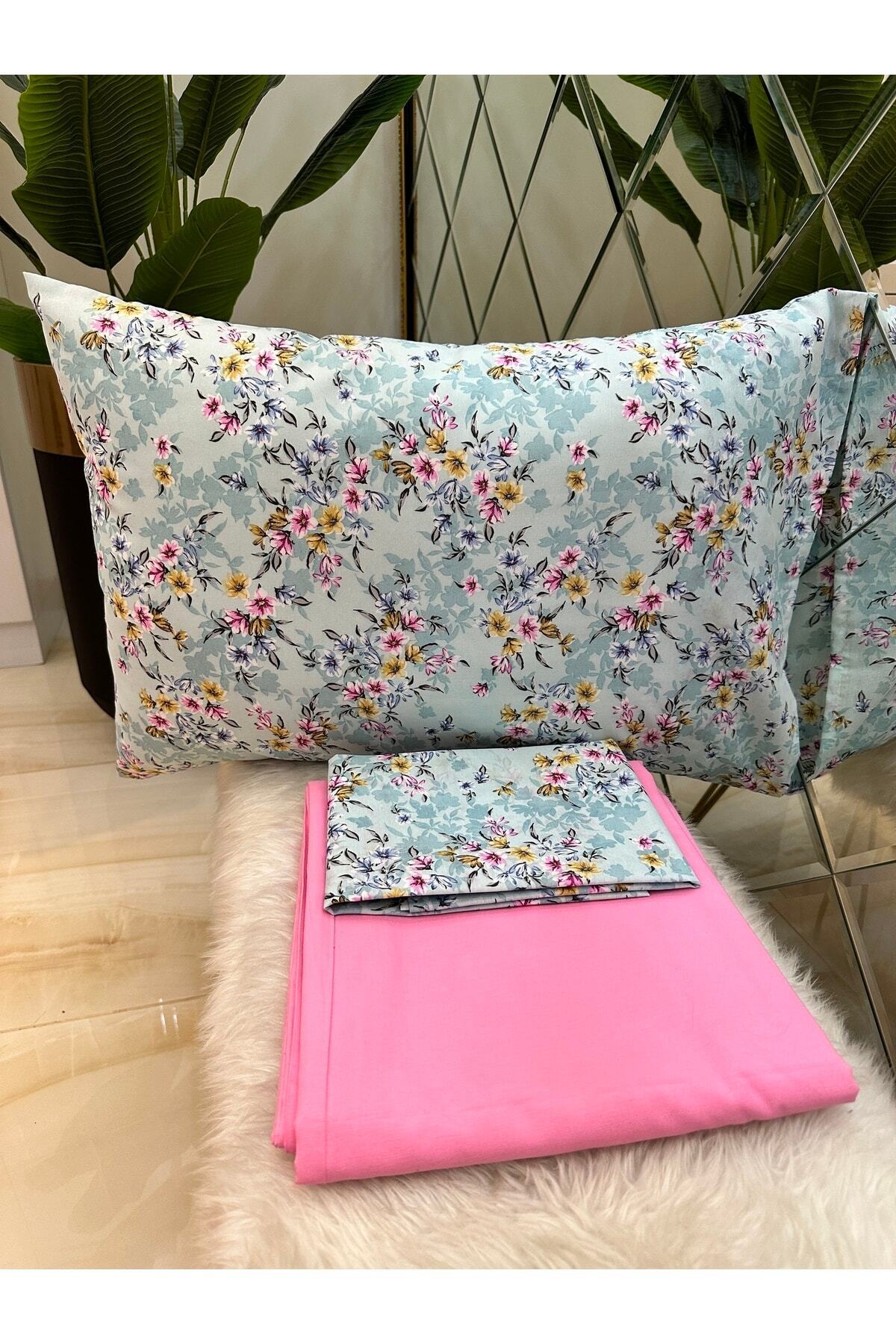 سرویس ملحفه دو نفره  صورتی Özcan Ev Tekstil | TYC00829410503 اورجینال - تصویر 2