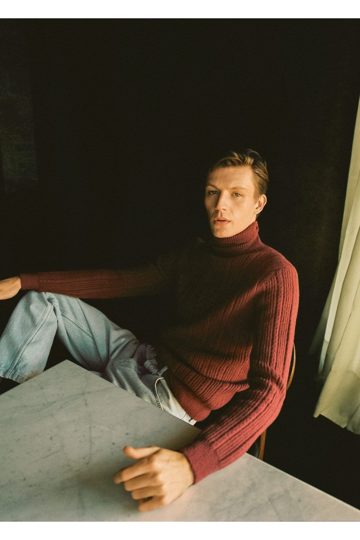 MANGO Man-Claret Red pánsky sveter pre dospelých37007715 7