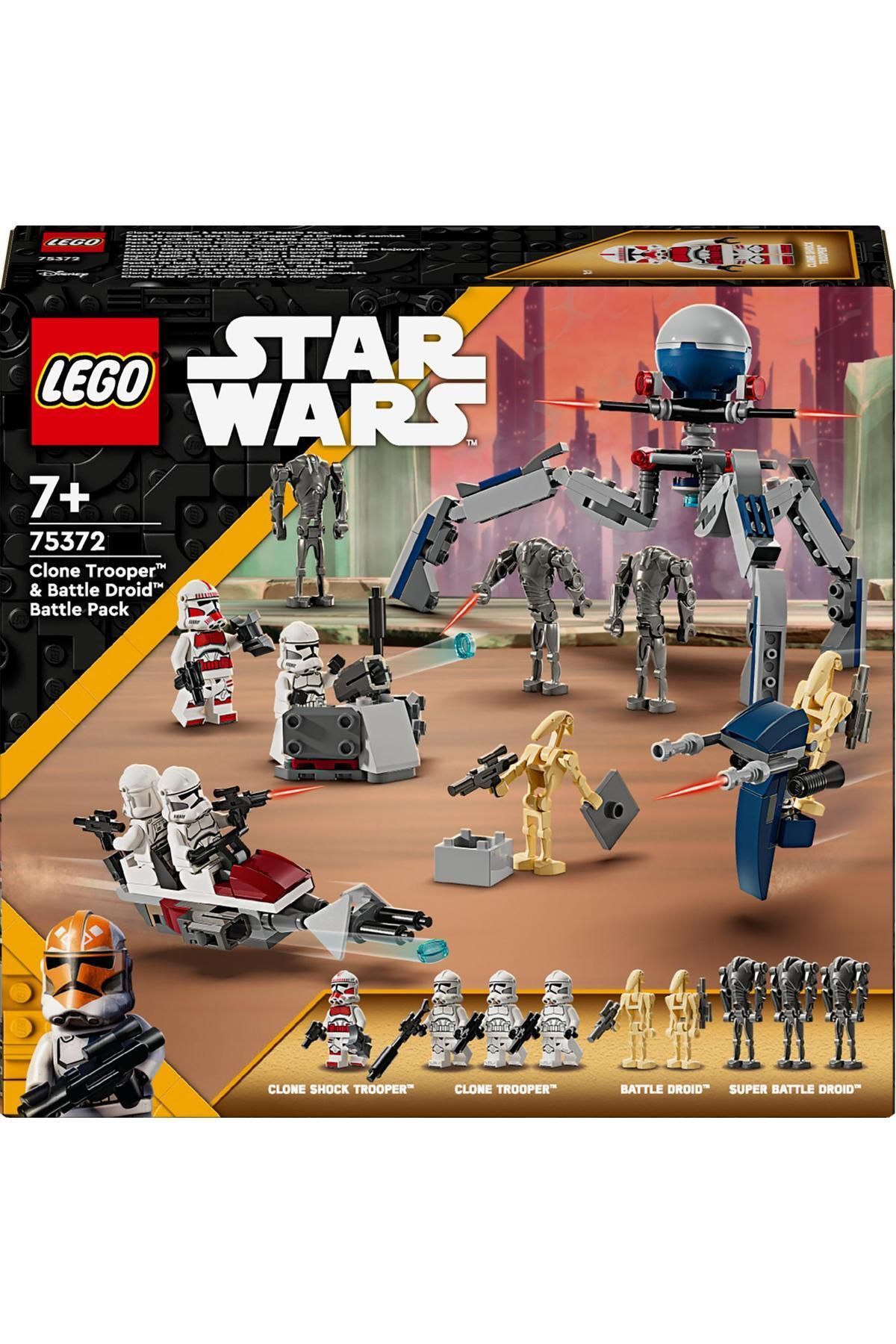 LEGO - ® Солдат-клон и боевой дроид Star Wars™ 75372 - конструкторский  комплект для детей от 7 лет и старше (215 штук) | AliExpress