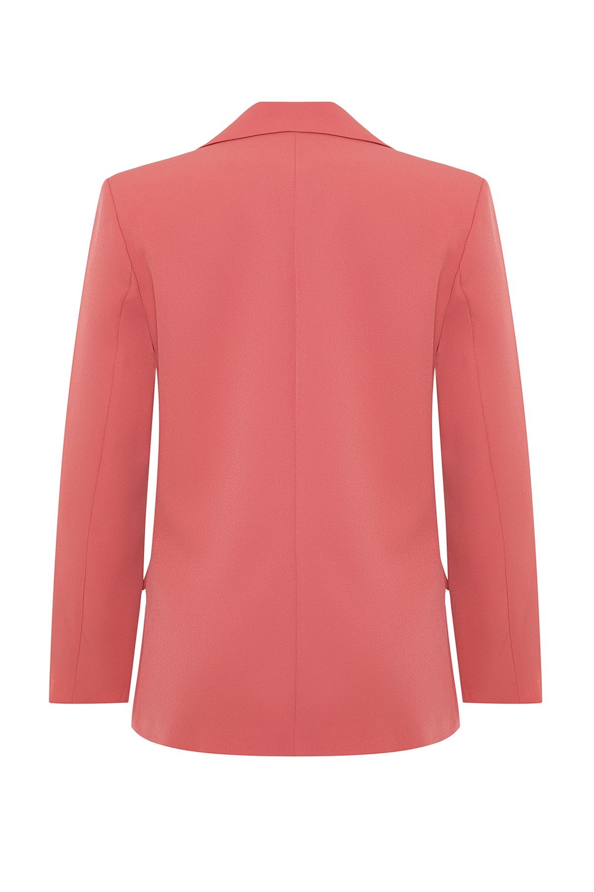 Trendyol Collection-Granatapfelblumen-Blazer mit regulärem Futter, zweireihigem Verschluss, gewebt, TWOSS21CE0137 8