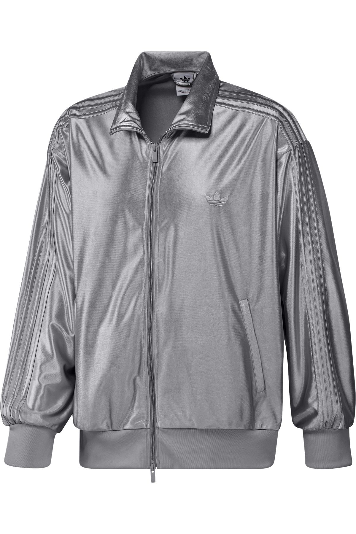 Adidas metallic track jacket sales