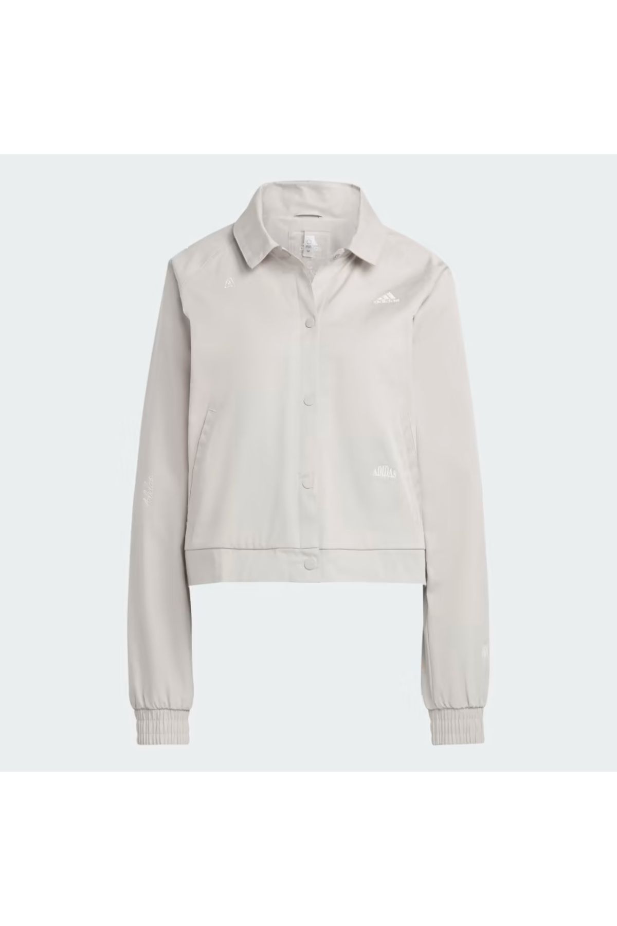Adidas black and white cropped jacket top