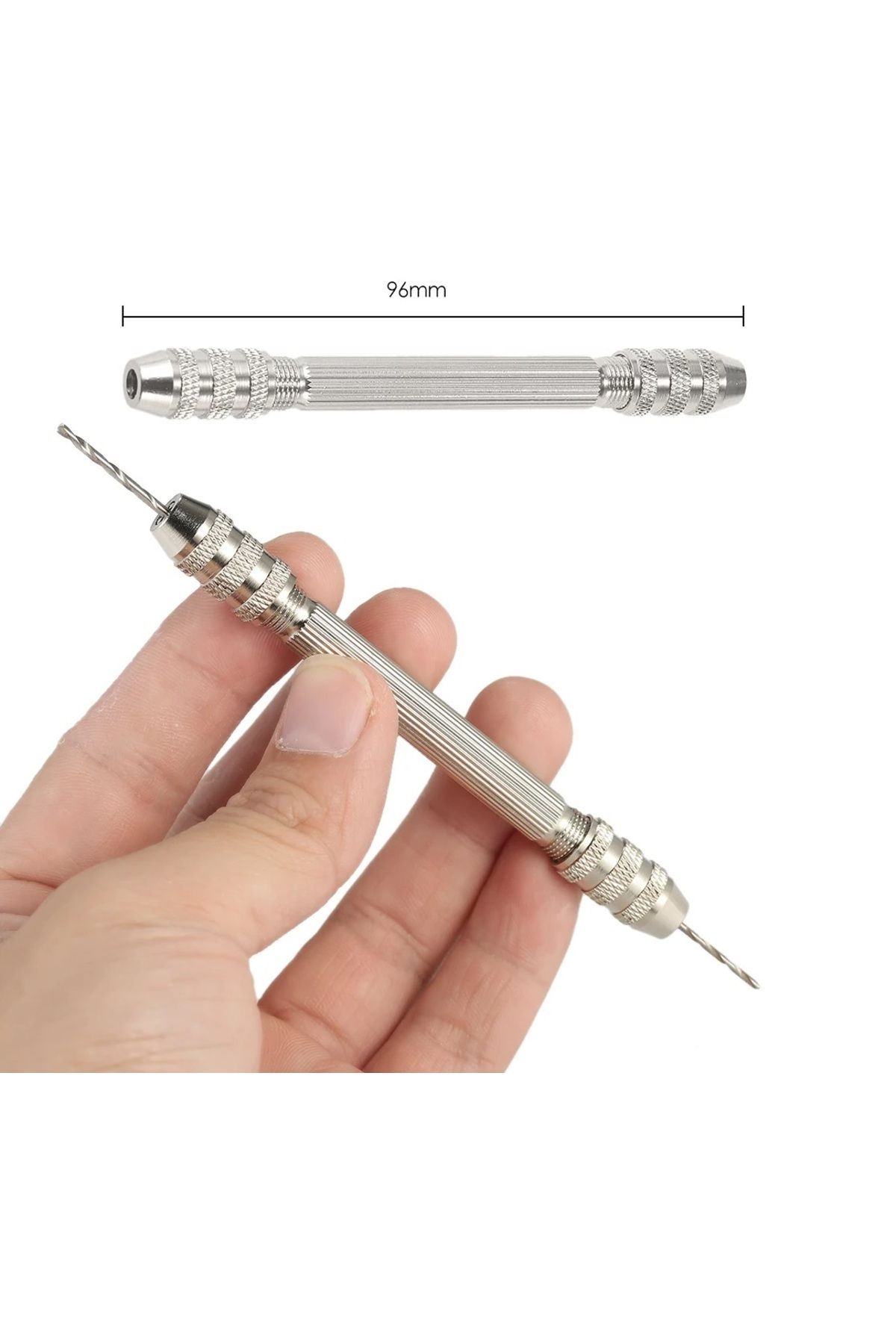 Depolife-Mechanical Hand Drill Pin Vise 4 Types Collet Chuck With Chuck Precision Jewelry Watchmaker Bead Processing Tool 2