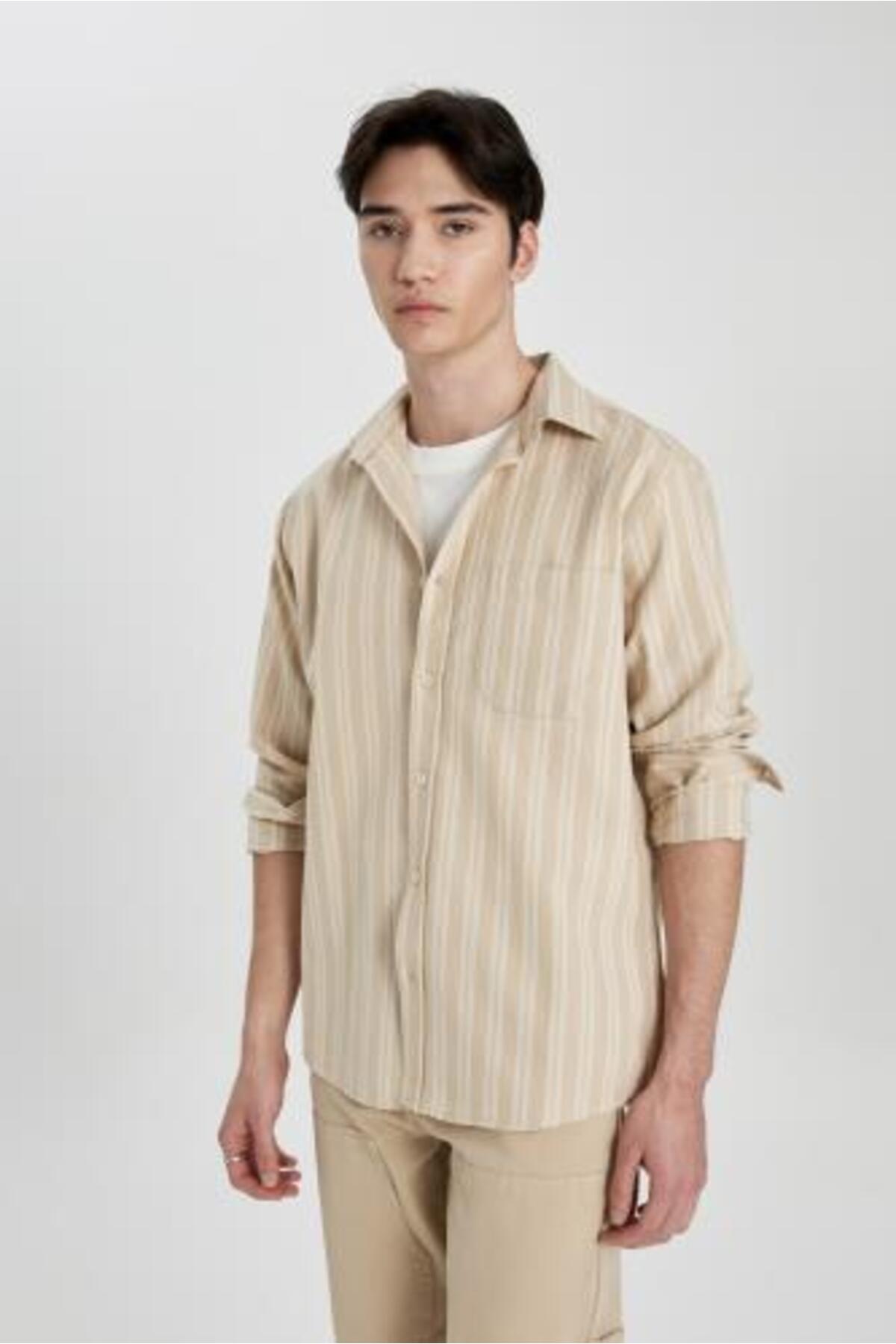 پیراهن مردانه دفاکتو | B2902AX24SP Defacto - Image 3