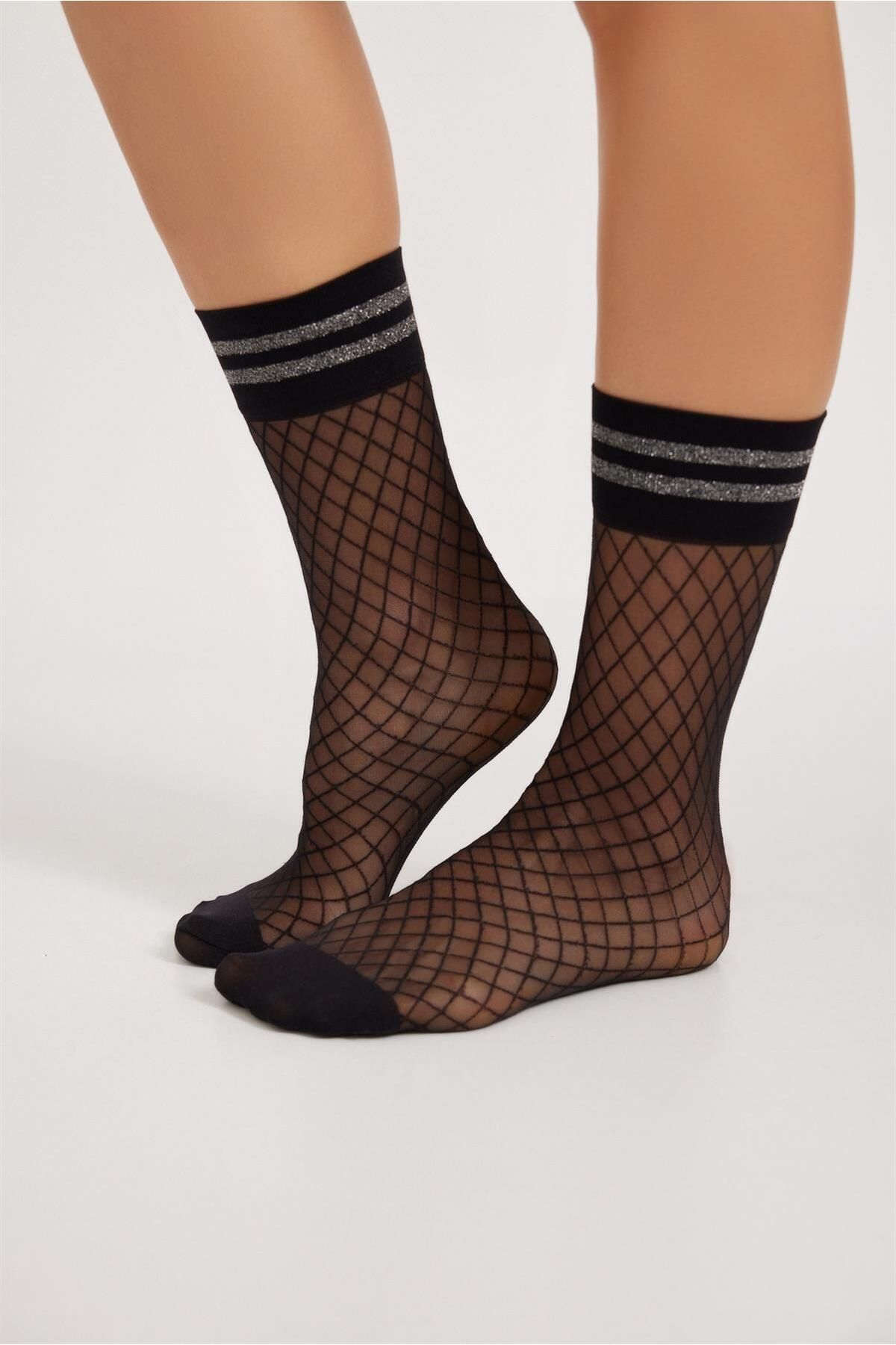 Mesh knee high on sale socks