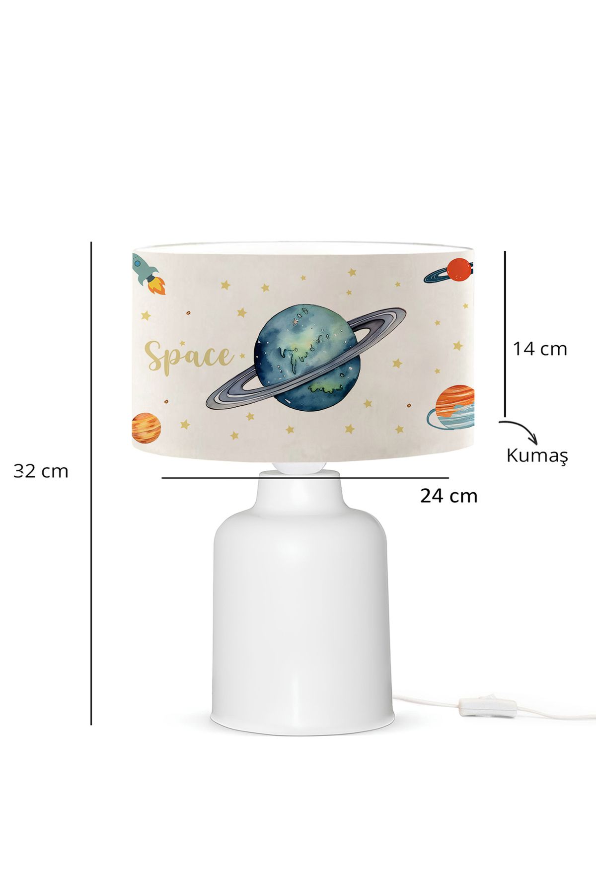 HOMİNG-Homing Kids Space Planets Space Themed Children's Room Lampshade 241290 3