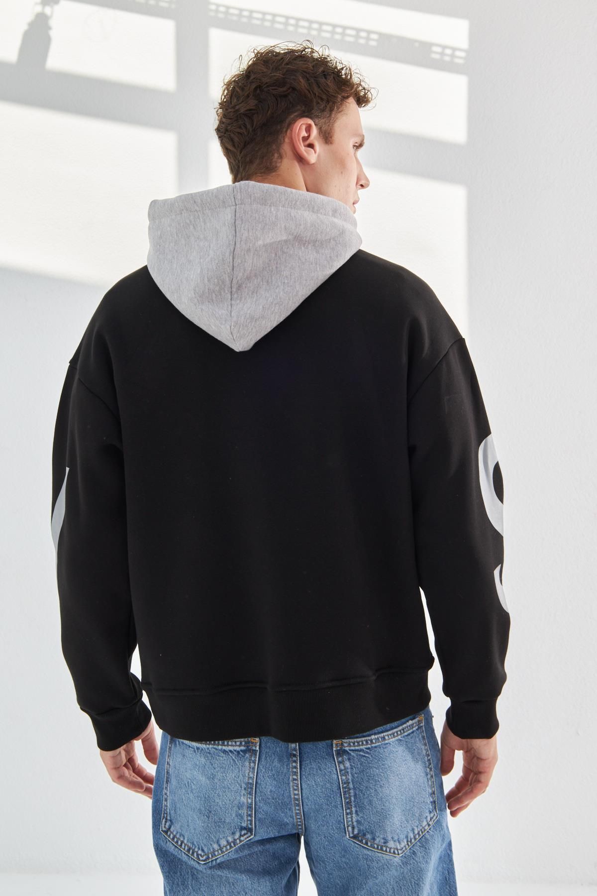 Delpino-Half Oversize mikina s kapucňou 6