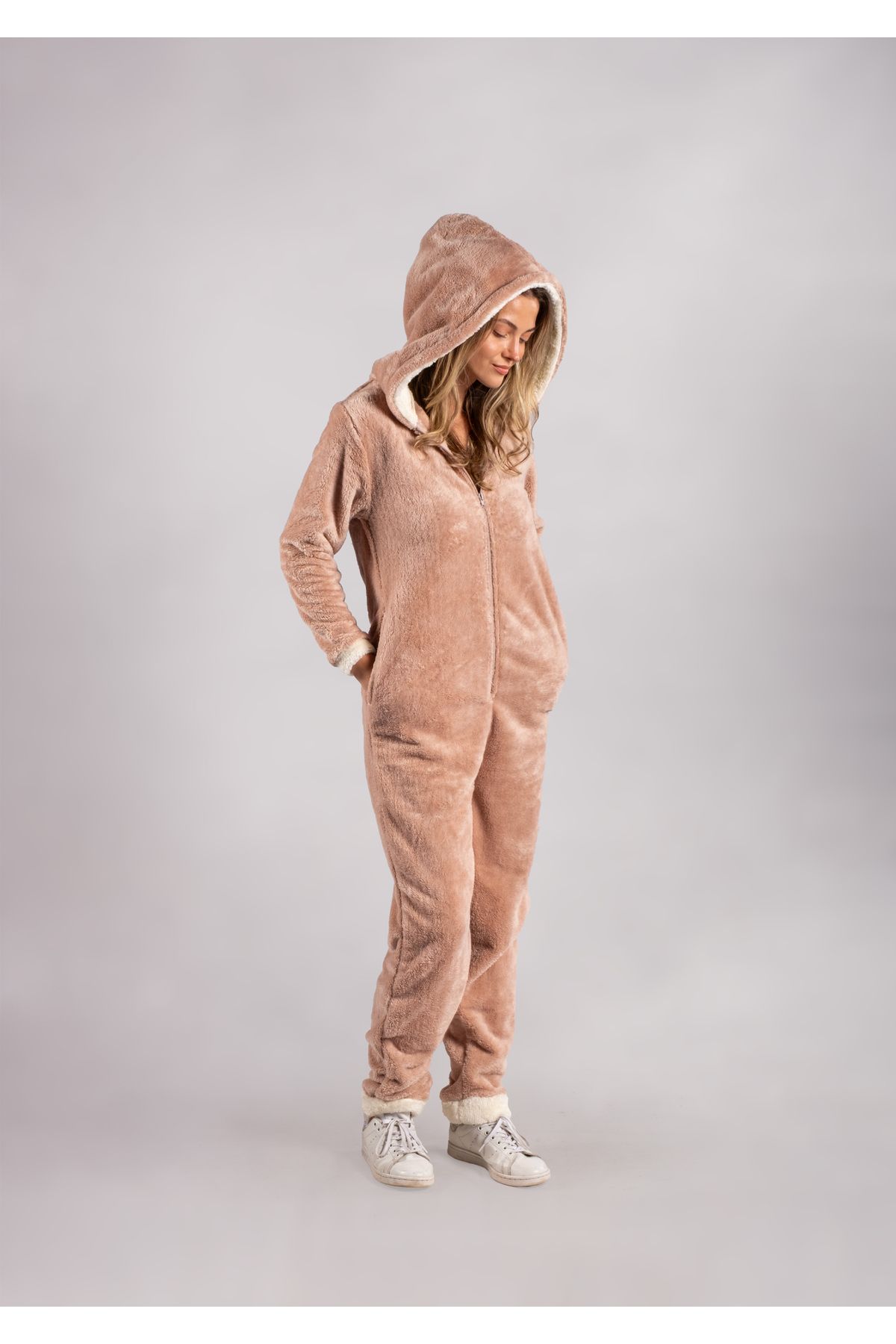 Jumpsuit teddy fleece top