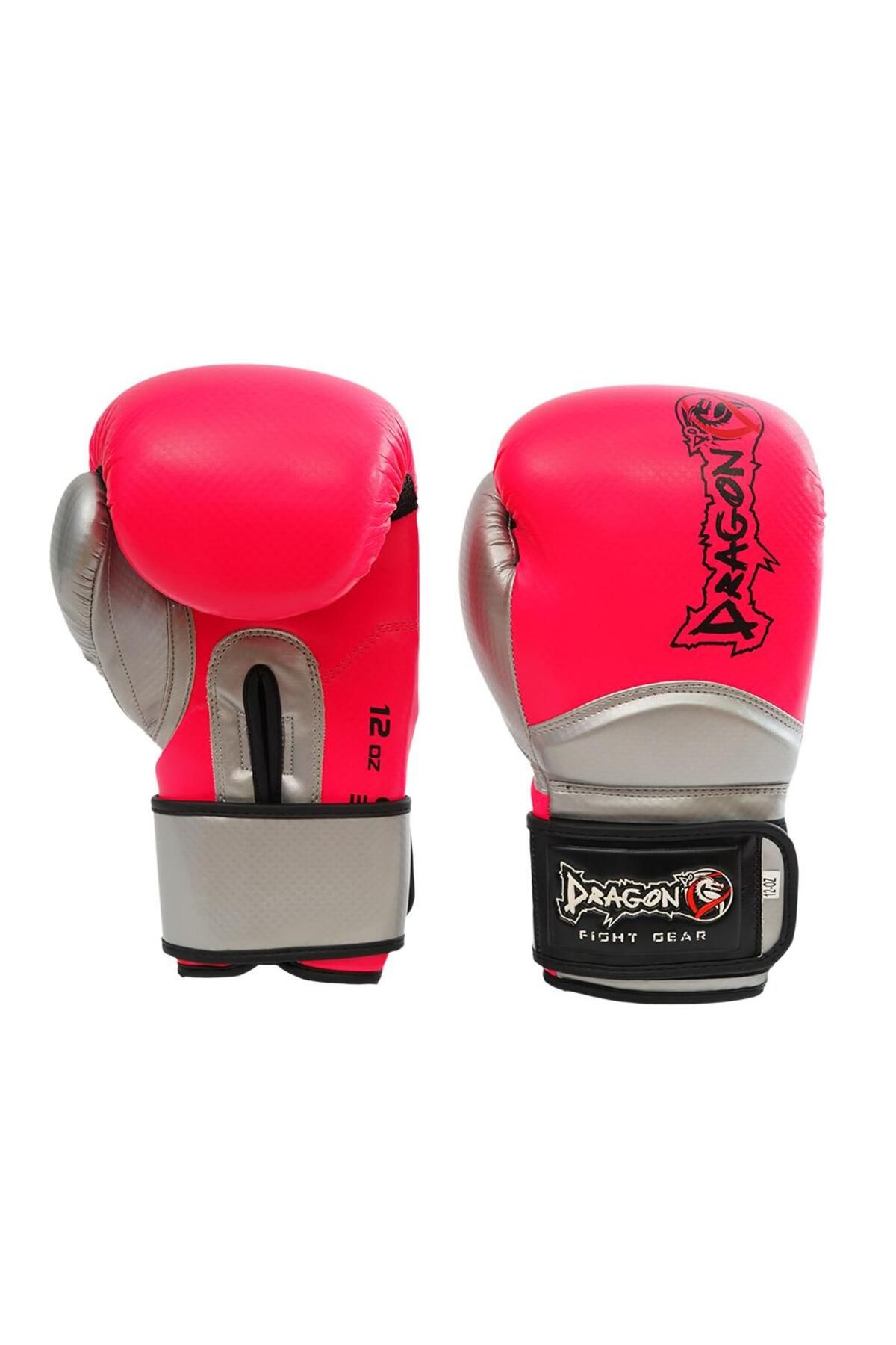 دستکش بوکس صورتی مردانه و زنانه 30025 P Carbon 5 Muay Thai ، Dragondo