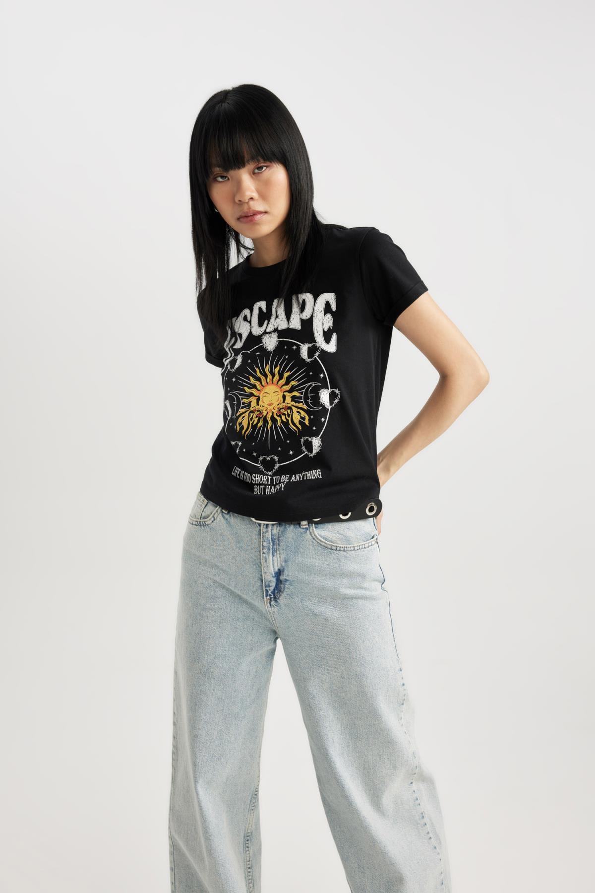 تی شرت زنانه دفاکتو | B7054AX24SM Defacto - Image 3