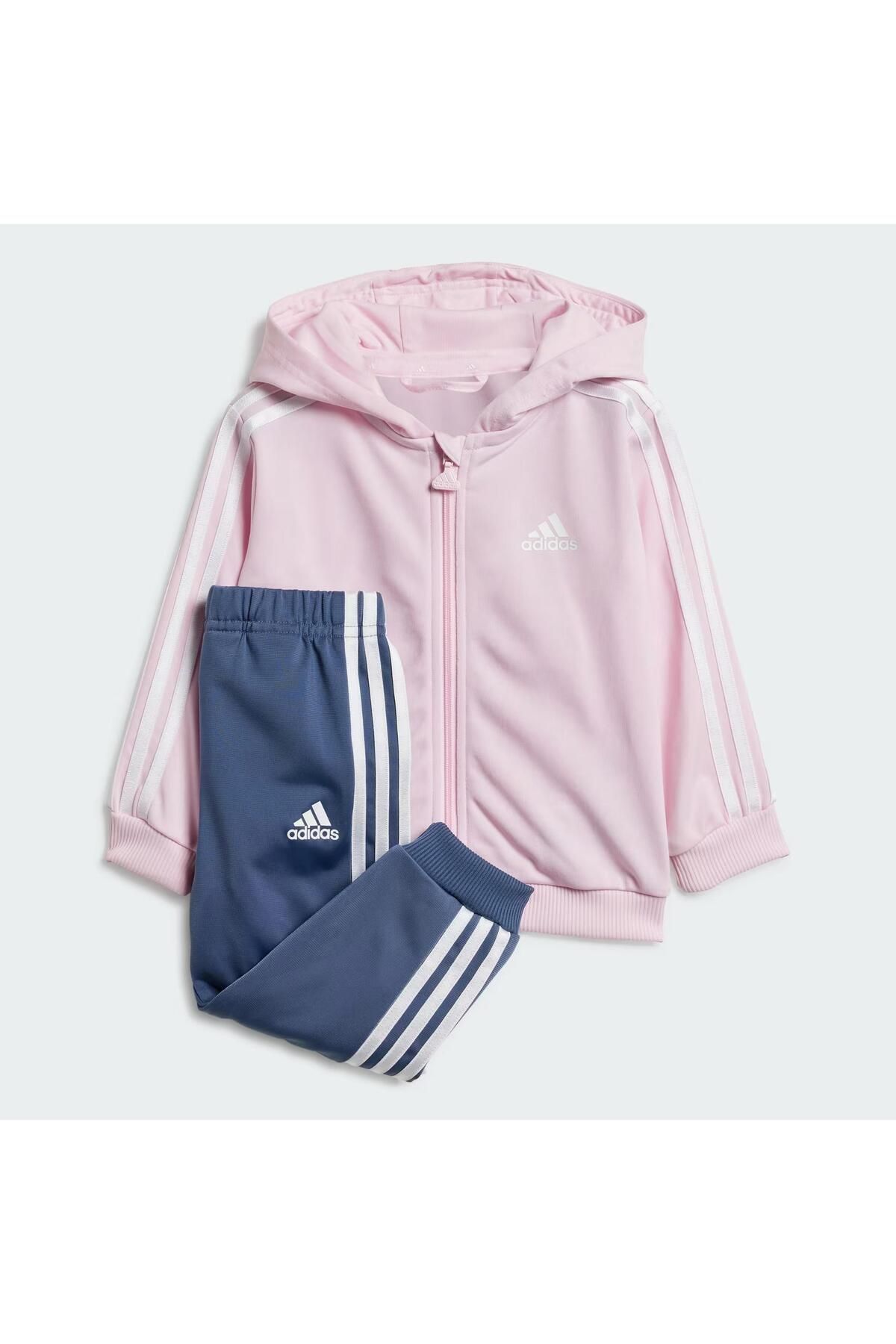 Pink and white adidas jumpsuit sales