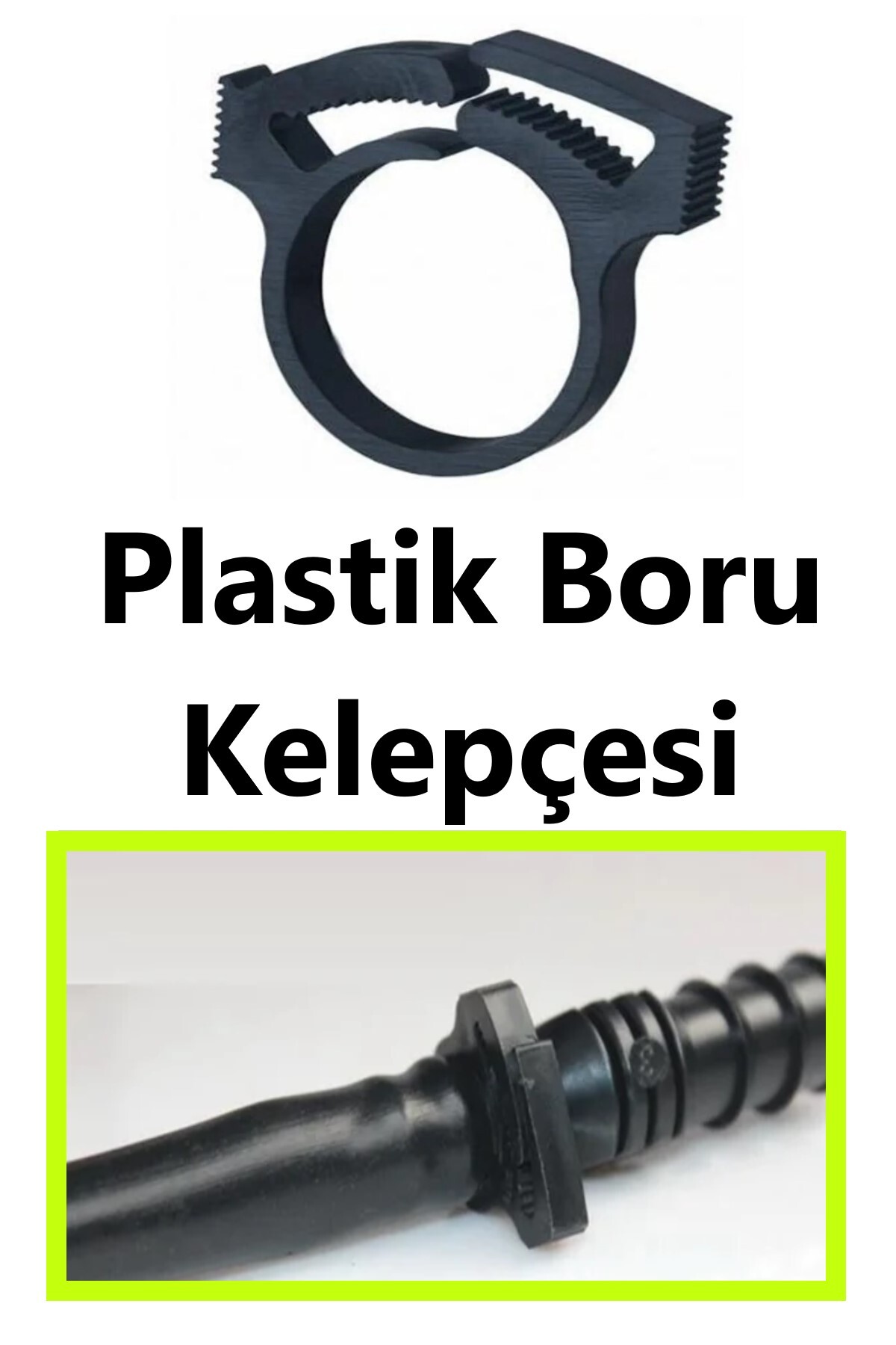 MGF PLAST Mgf 16mm. X 200 Adet Plastik Hortum Sıkma Kelepçe Sulama Hortumu Ek Parçaları
