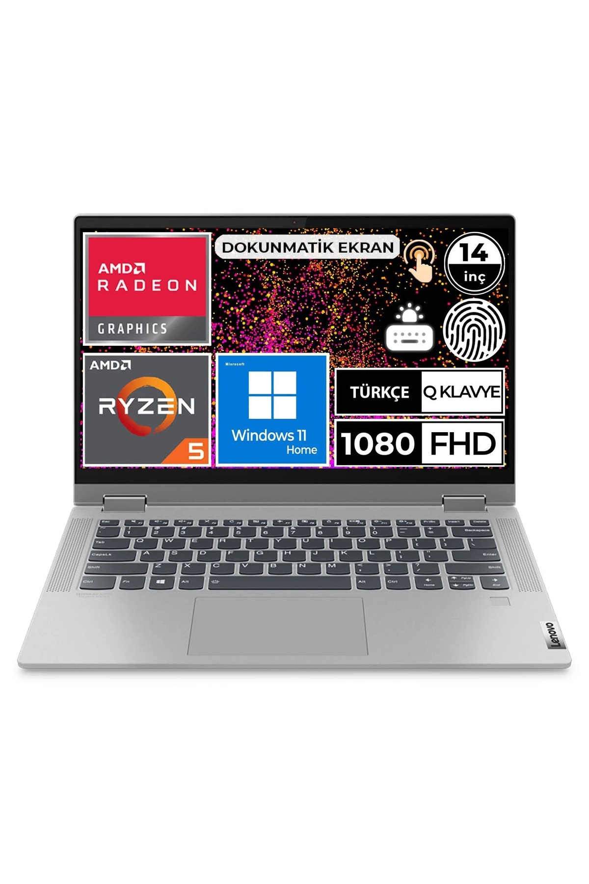 LENOVO IdeaPad Flex 5 Ryzen 5 7530U 8Gb Ram 512Gb SSD 14'' Windows
