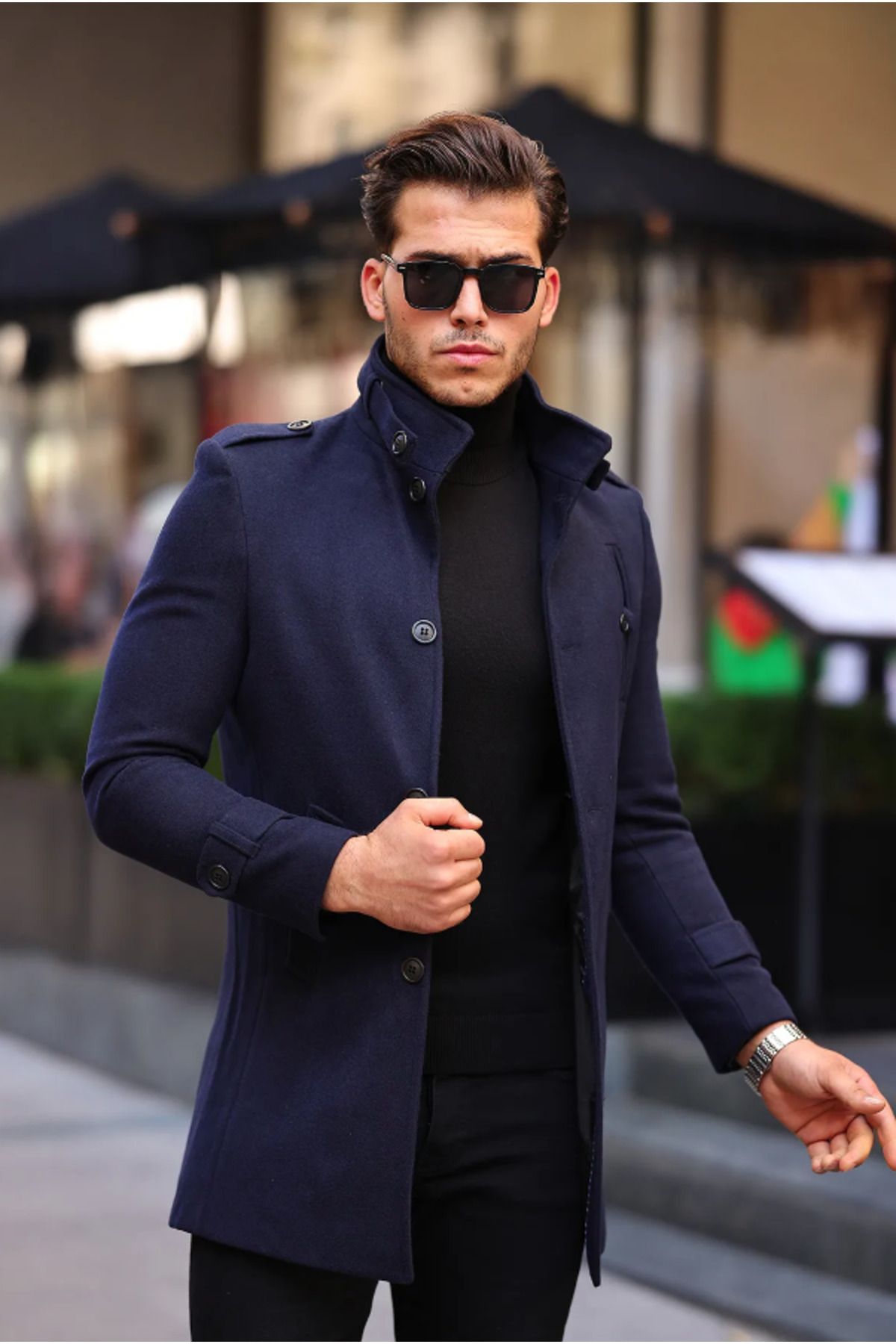 Dark online navy coat
