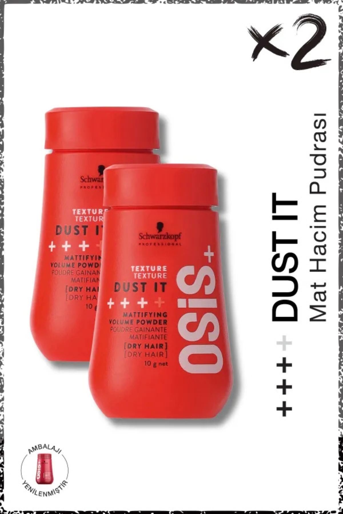 پودر مو SCHWARZKOPF-Osis Dust It Strong Hold Matte Volume 10g x 2 pcs 