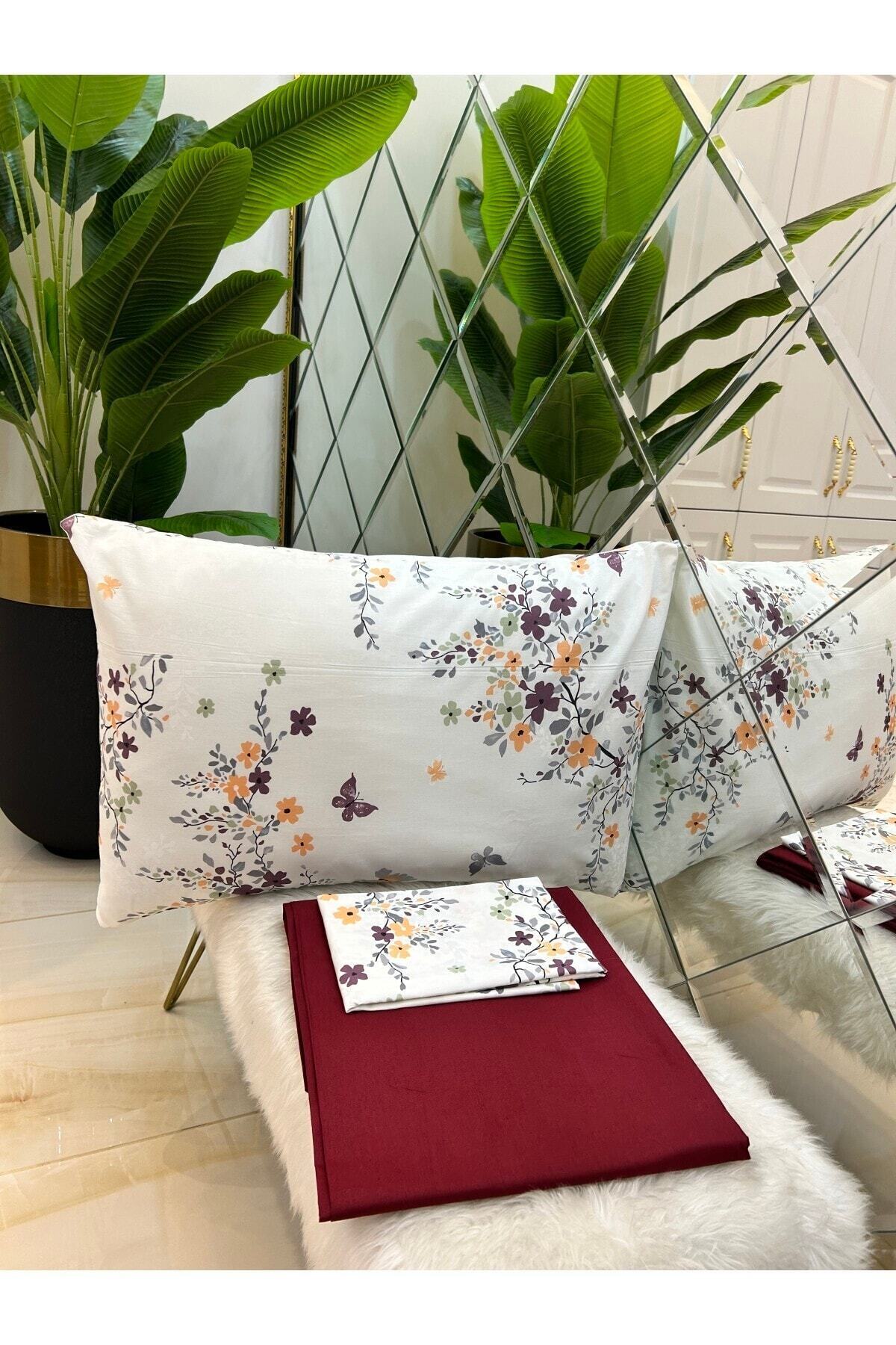 سرویس ملحفه یک نفره  بورگوندی Özcan Ev Tekstil | TYC00696031261 اورجینال - تصویر 2
