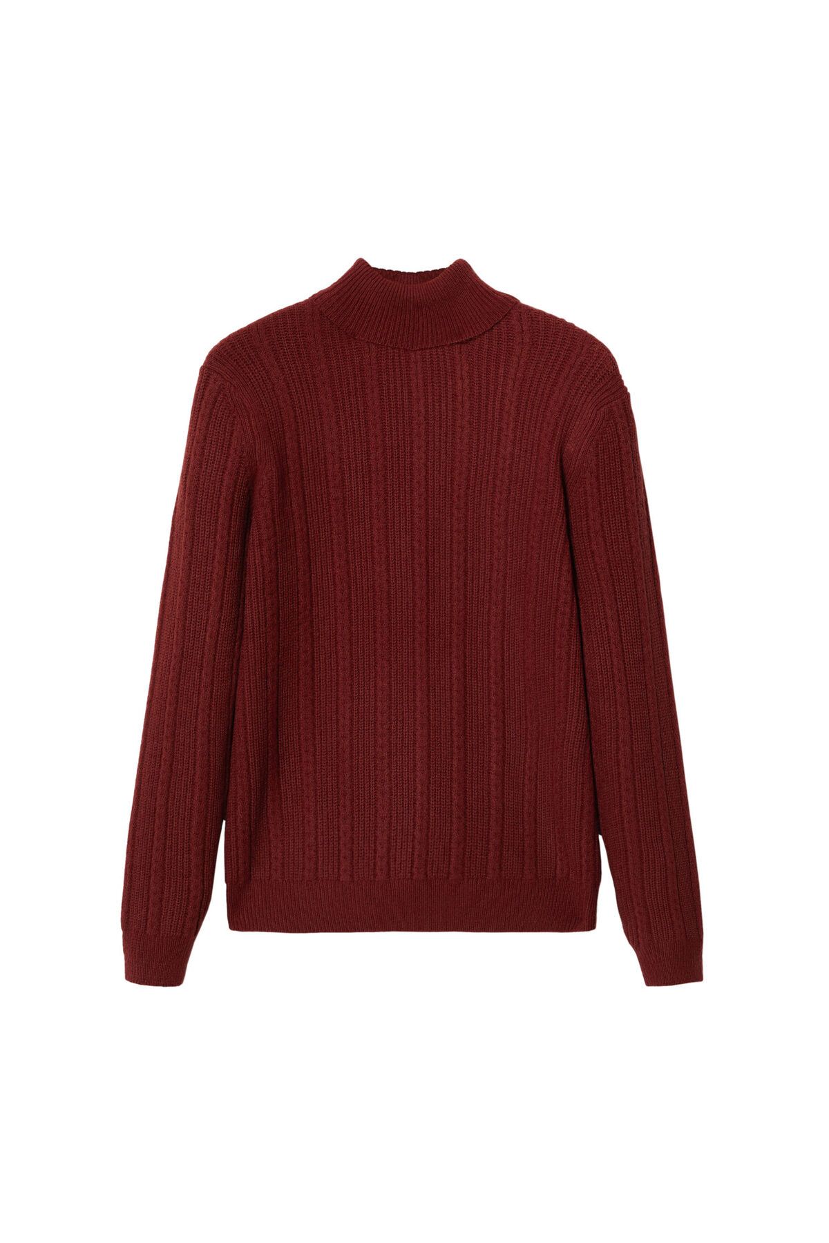 MANGO Man-Claret Red pánsky sveter pre dospelých37007715 4